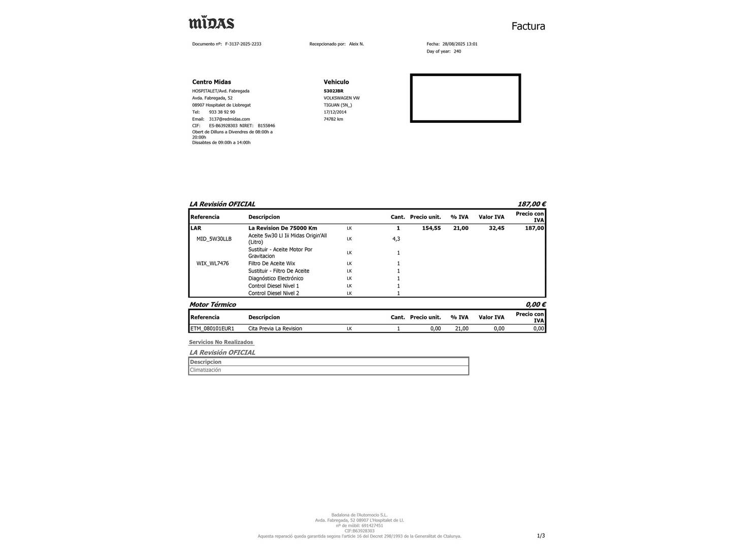 Foto Volkswagen Tiguan Volkswagen Tiguan T1 2.0 TDI BMT 4x2 (110 CV)