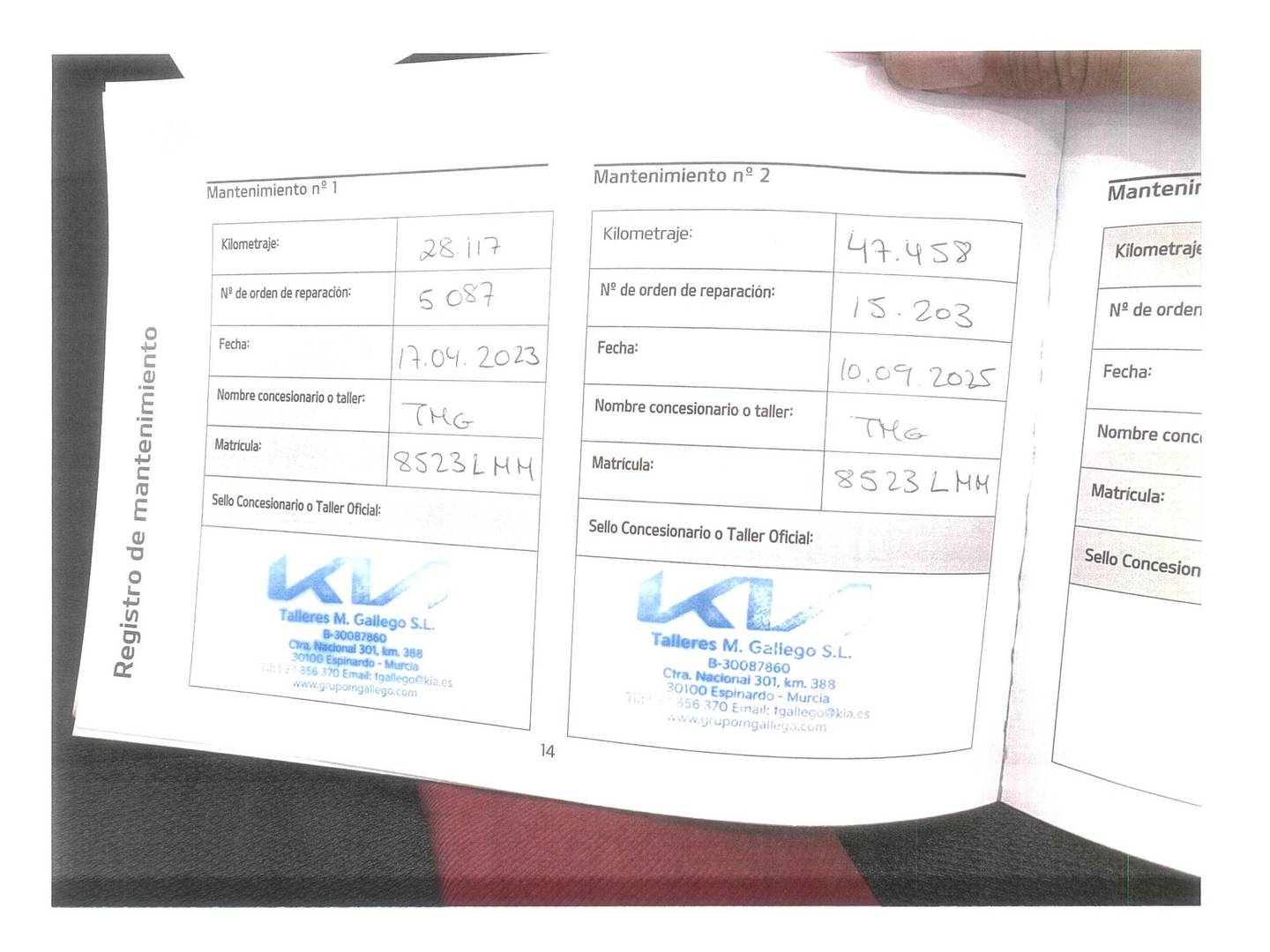 Foto del mantenimiento del KIA Sportage KIA Sportage 1.6 GDI Black Edition 4x2 (132 CV)