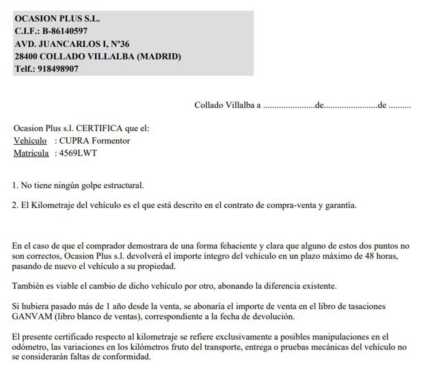 Cupra Formentor CUPRA Formentor 1.5 TSI DSG (150 CV) gasolina