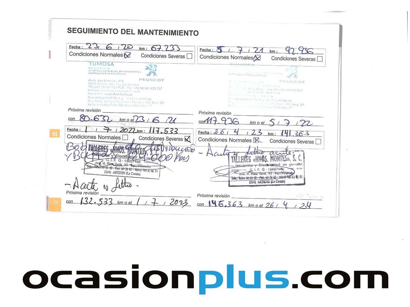 Foto del mantenimiento del Peugeot 208 Peugeot 208 PureTech 110 S&S Allure (110 CV)