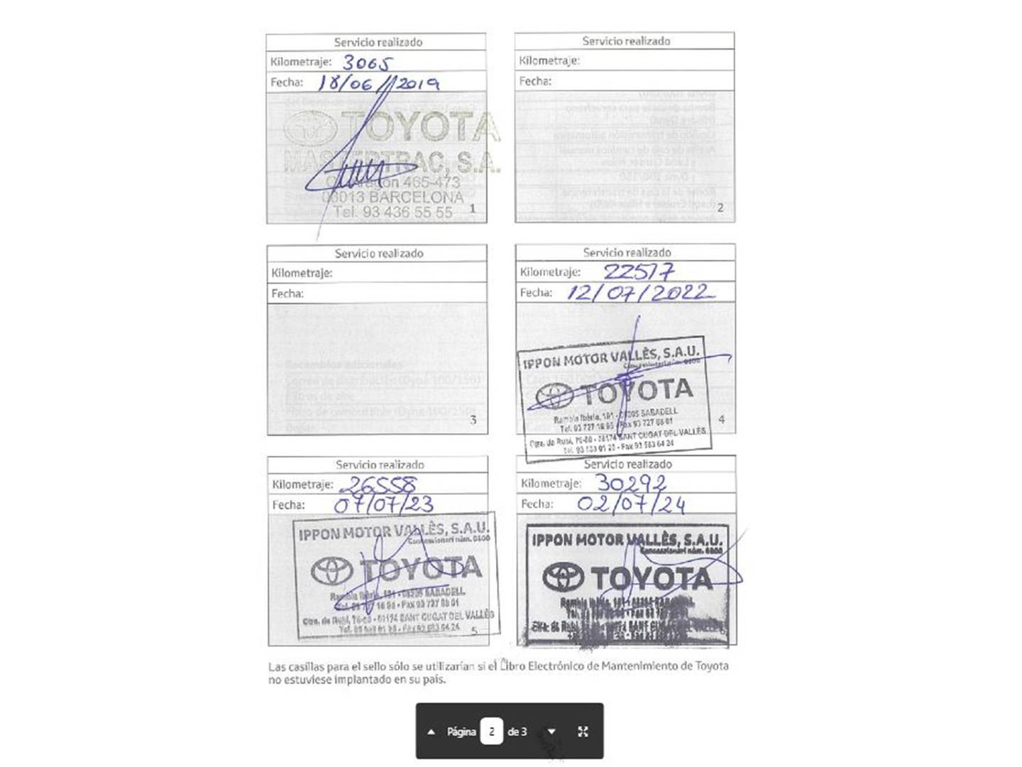 Foto del mantenimiento del Toyota Yaris Toyota Yaris 1.5 Hybrid Feel (100 CV)