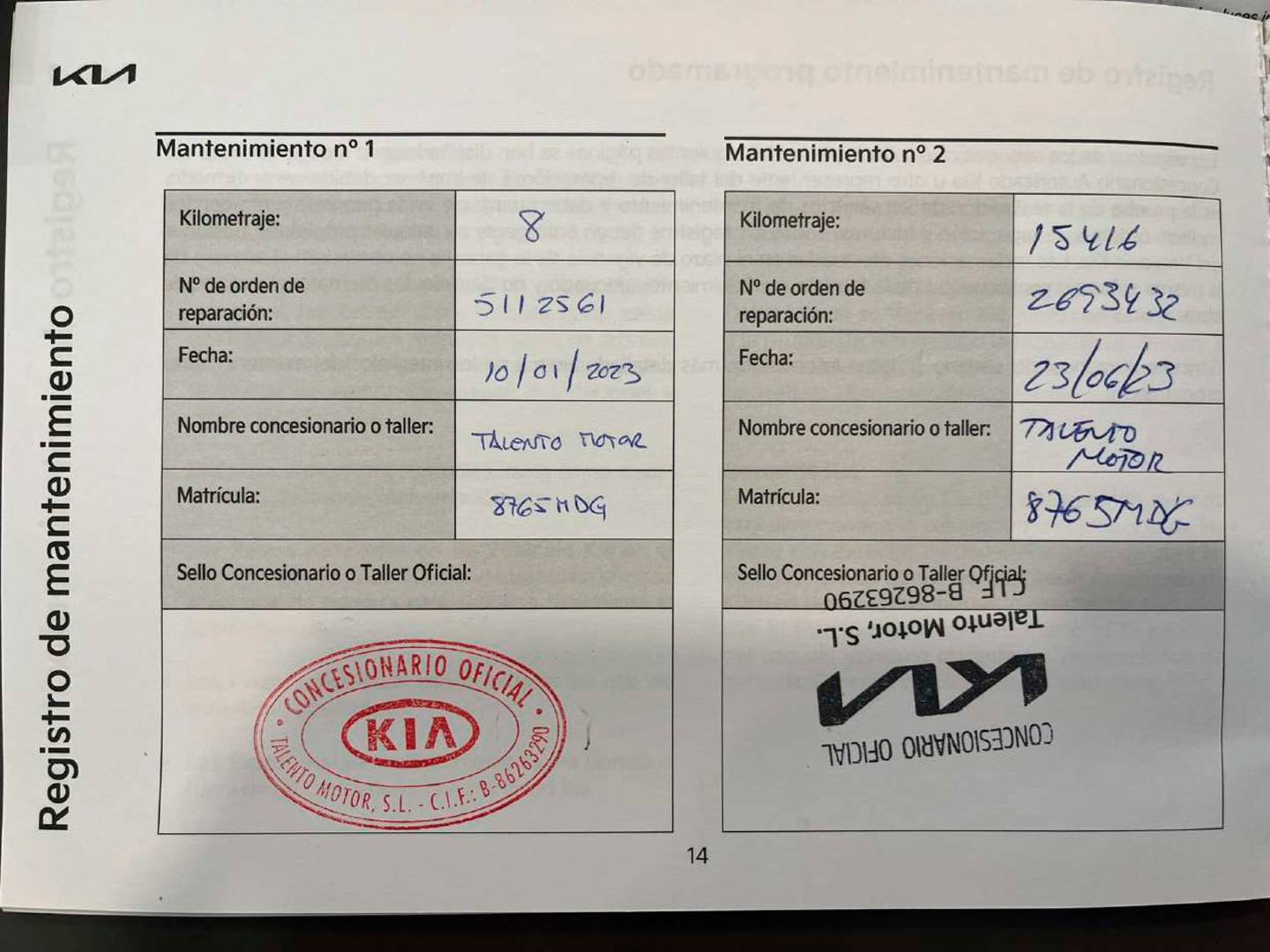 Foto del mantenimiento del KIA Stonic KIA Stonic 1.0 T-GDi MHEV iMT Concept (100 CV)