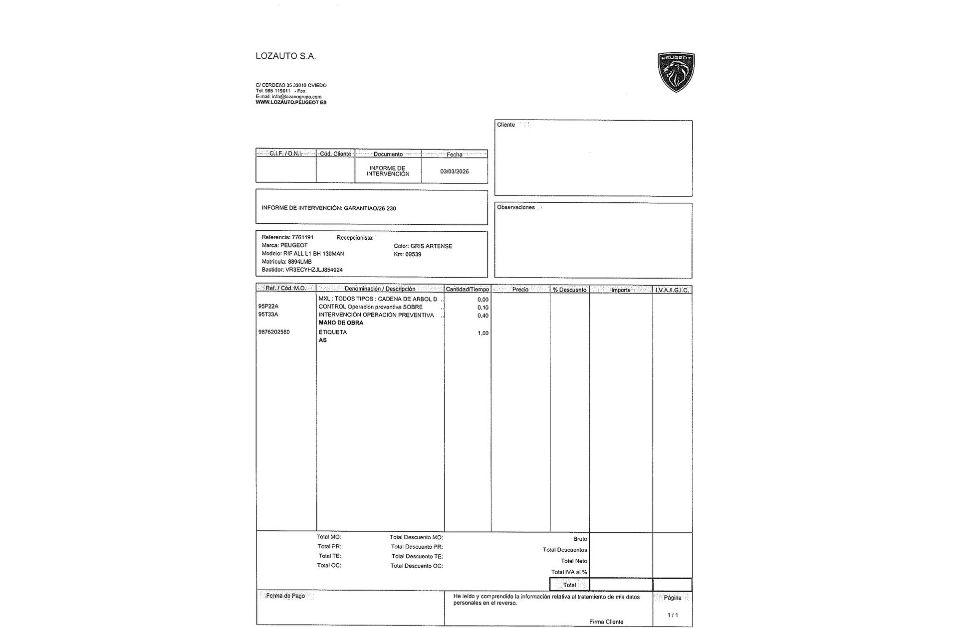 Peugeot Rifter BlueHDi 130 Allure Standard 7 plazas - foto 21