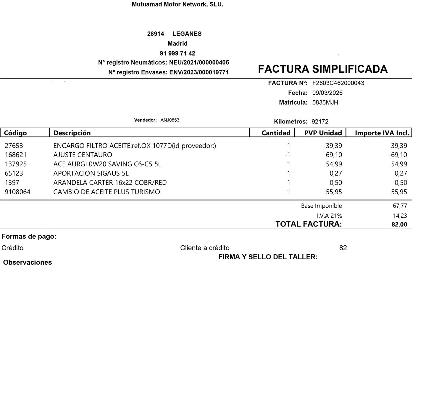 Foto del mantenimiento del KIA Ceed KIA Ceed 1.6 MHEV iMT Drive (136 CV)