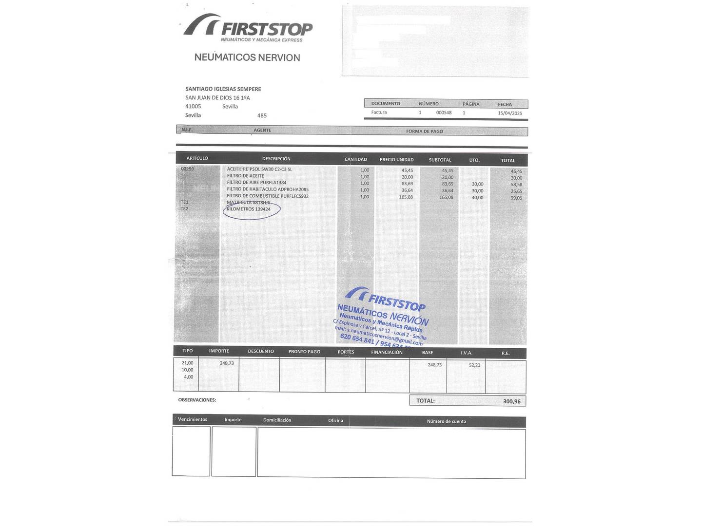 Foto del mantenimiento del Mercedes Clase C Mercedes-Benz Clase C C Estate 200 CDI Blue Efficiency (136 CV)