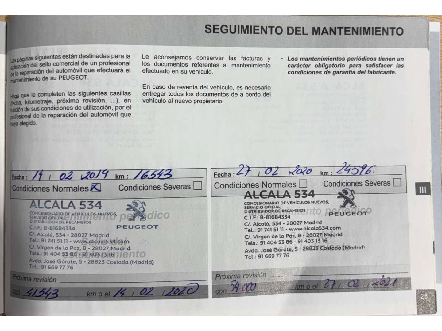 Foto del mantenimiento del Peugeot 3008 Peugeot 3008 PureTech 130 Allure EAT6 (130 CV)