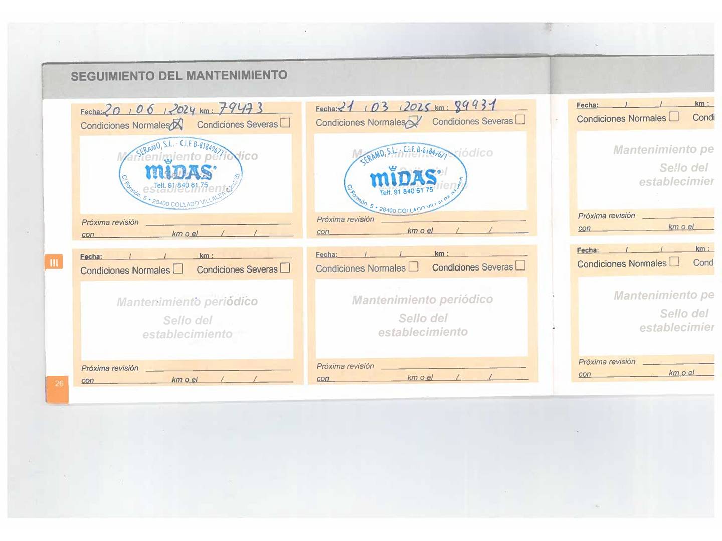 Foto del mantenimiento del Citroën C4 Cactus Citroen C4 Cactus PureTech 110 Feel Edition (110 CV)