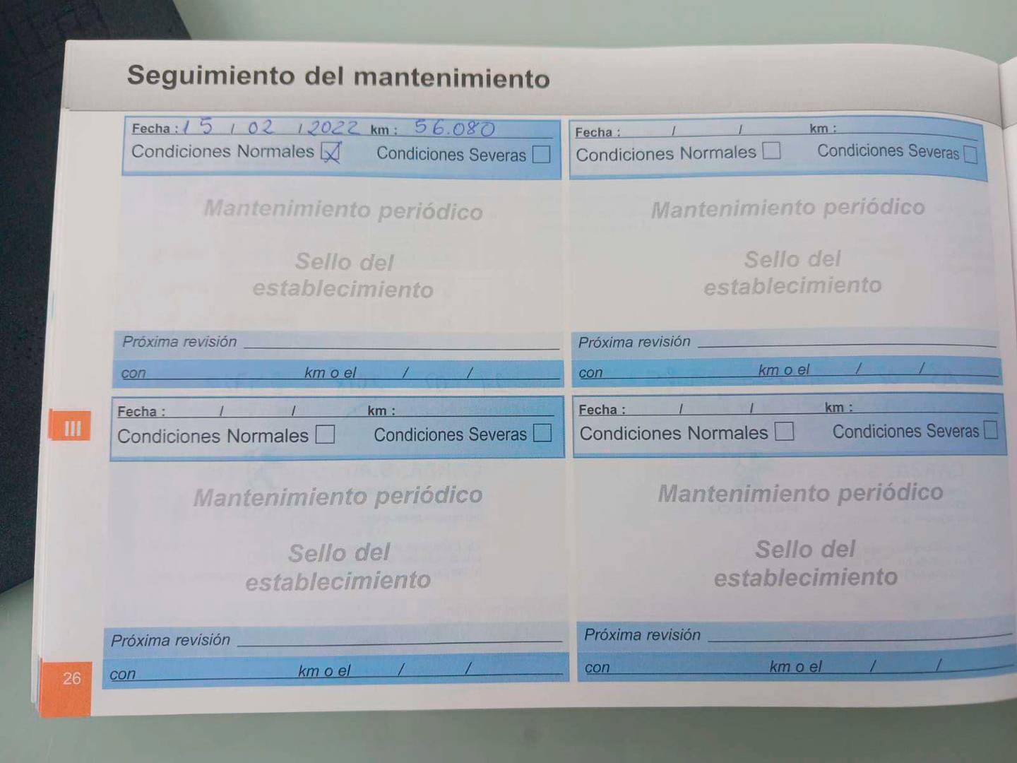Foto del mantenimiento del Peugeot 108 Peugeot 108 1.0 VTi Top! Allure ETG5 (69 CV)