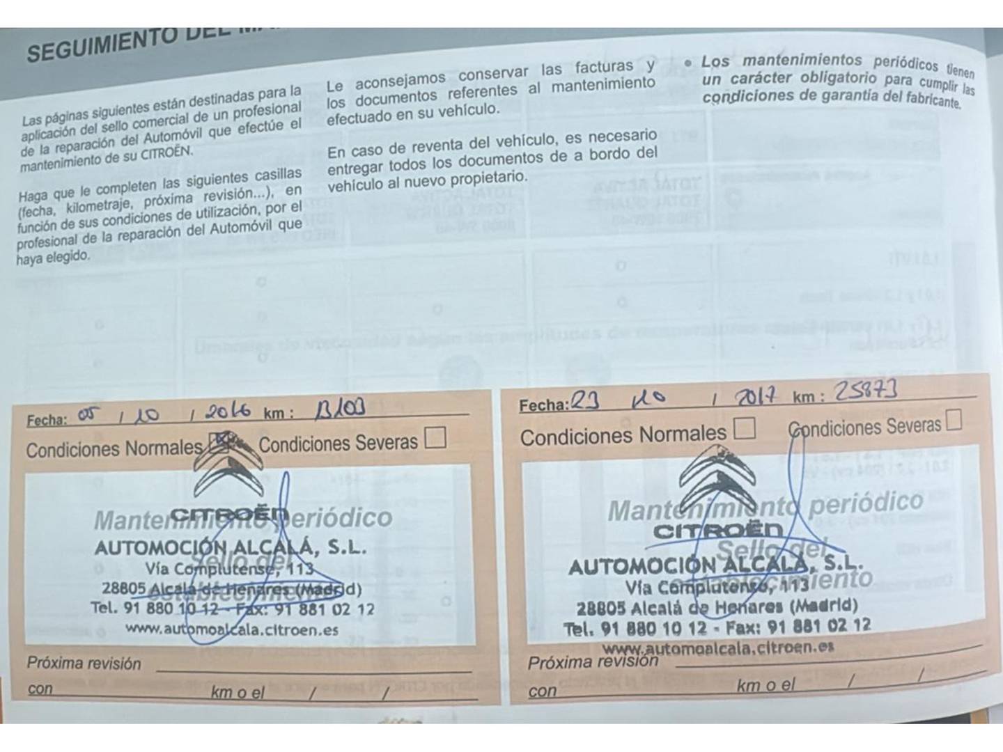 Foto del mantenimiento del Citroën C3 Citroën C3 PureTech 82 Tonic (82 CV)