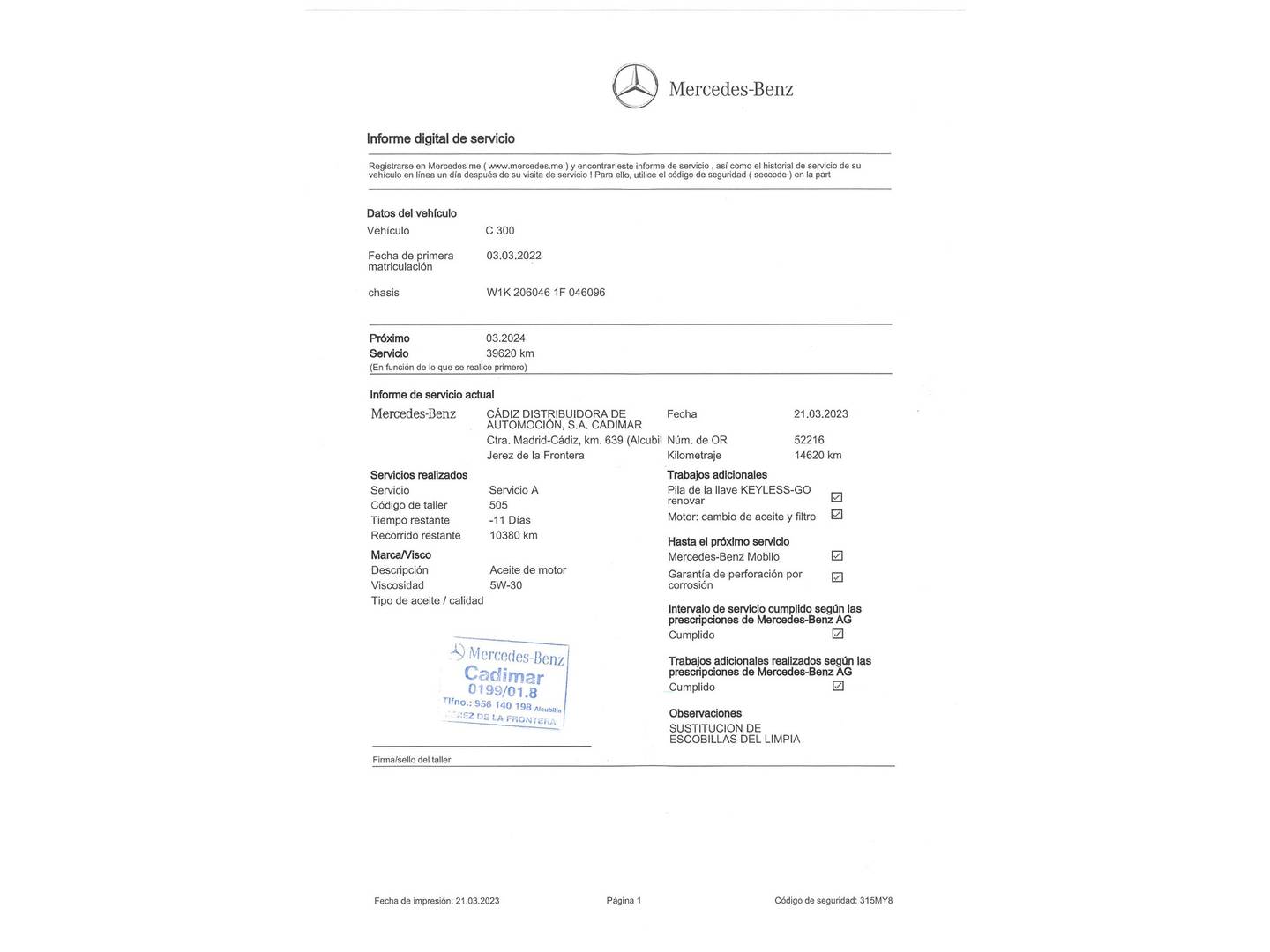 Foto Mercedes Clase C Mercedes-Benz Clase C 300 (258 CV)