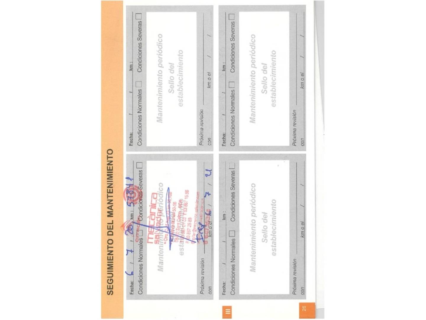 Foto del mantenimiento del Citroën C-Elysée Citroën C-Elysee BlueHDi 100 Shine (100 CV)