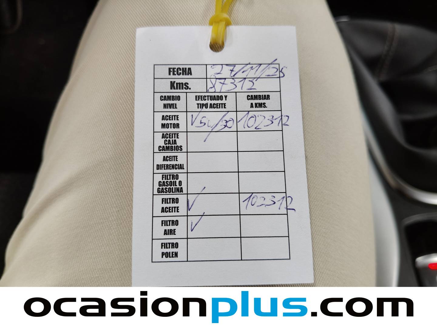 Foto del mantenimiento del Renault Kadjar Renault Kadjar Zen Energy TCe (130 CV)