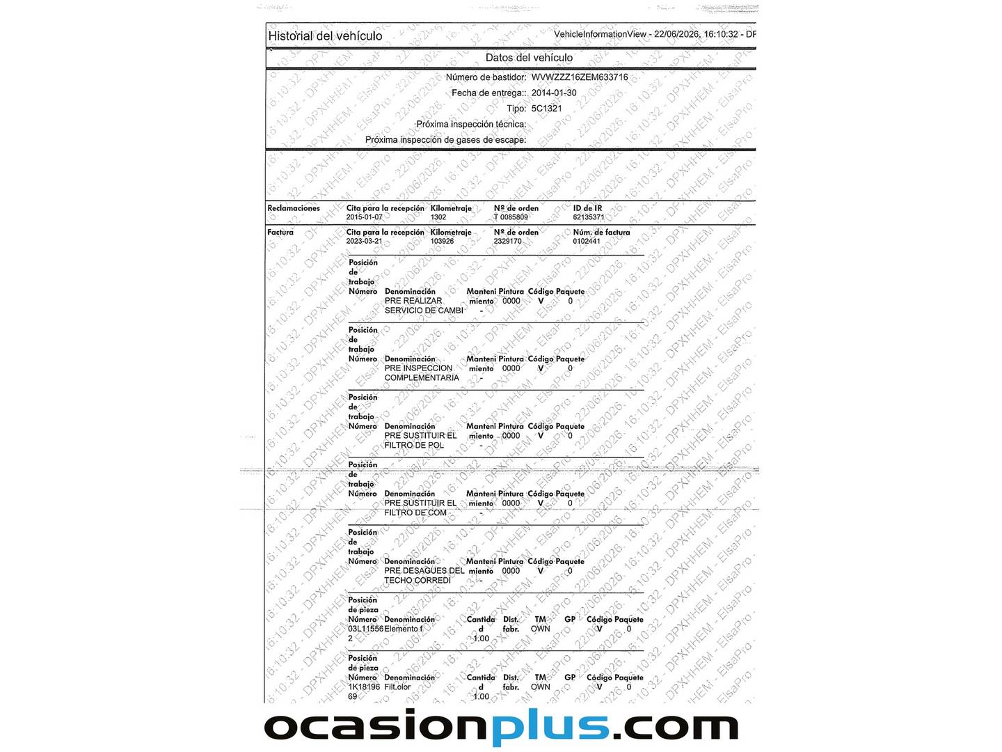 Foto del mantenimiento del Volkswagen Beetle Volkswagen Beetle 1.6 TDI Design (105 CV)