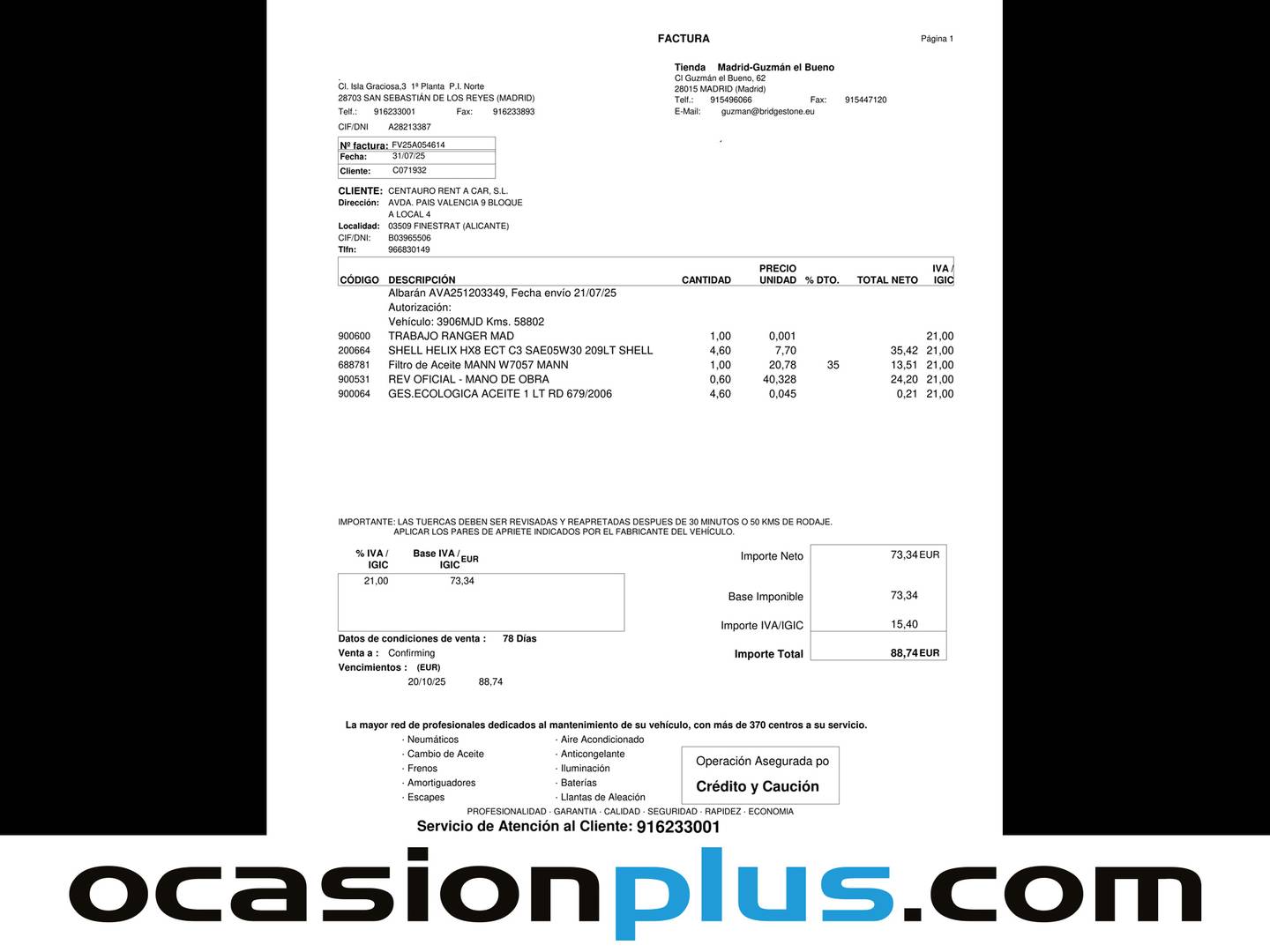 Foto del mantenimiento del Ford Fiesta Ford Fiesta 1.0 EcoBoost MHEV ST-Line (125 CV)