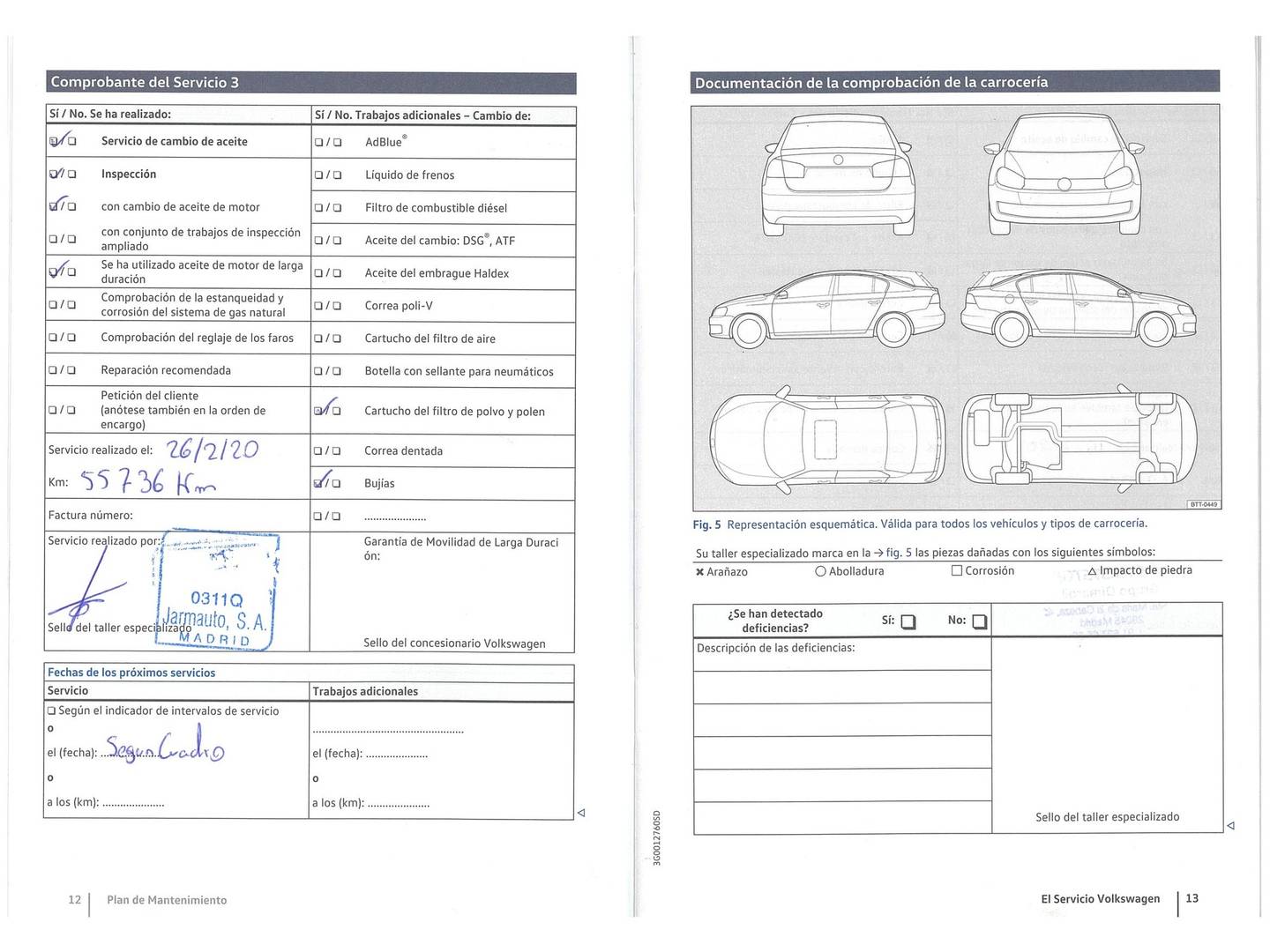 Foto del mantenimiento del Volkswagen Passat Volkswagen Passat 1.4 TSI BMT ACT (150 CV)