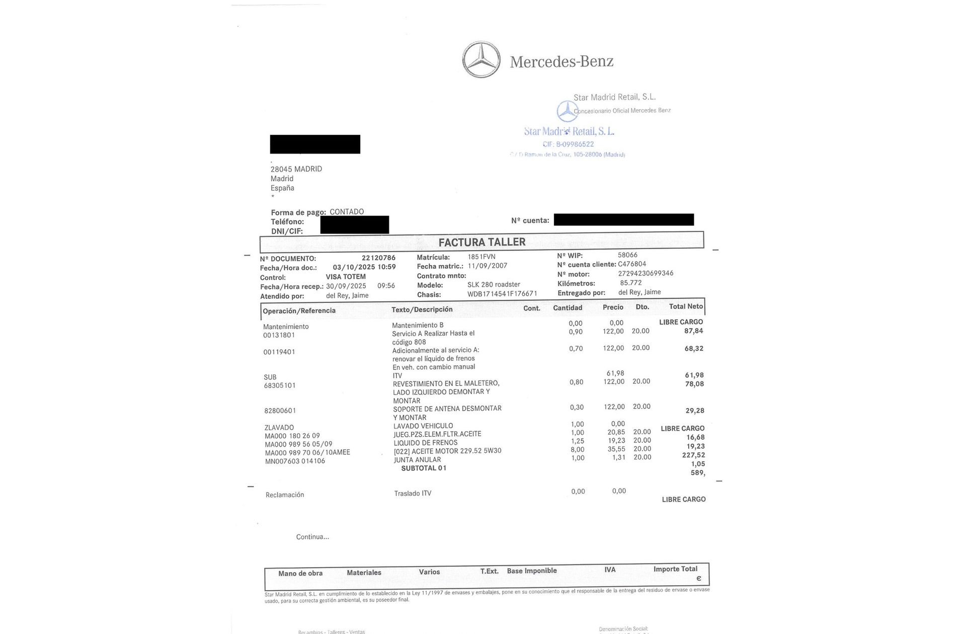 Mercedes-Benz SLK 280 - foto 17