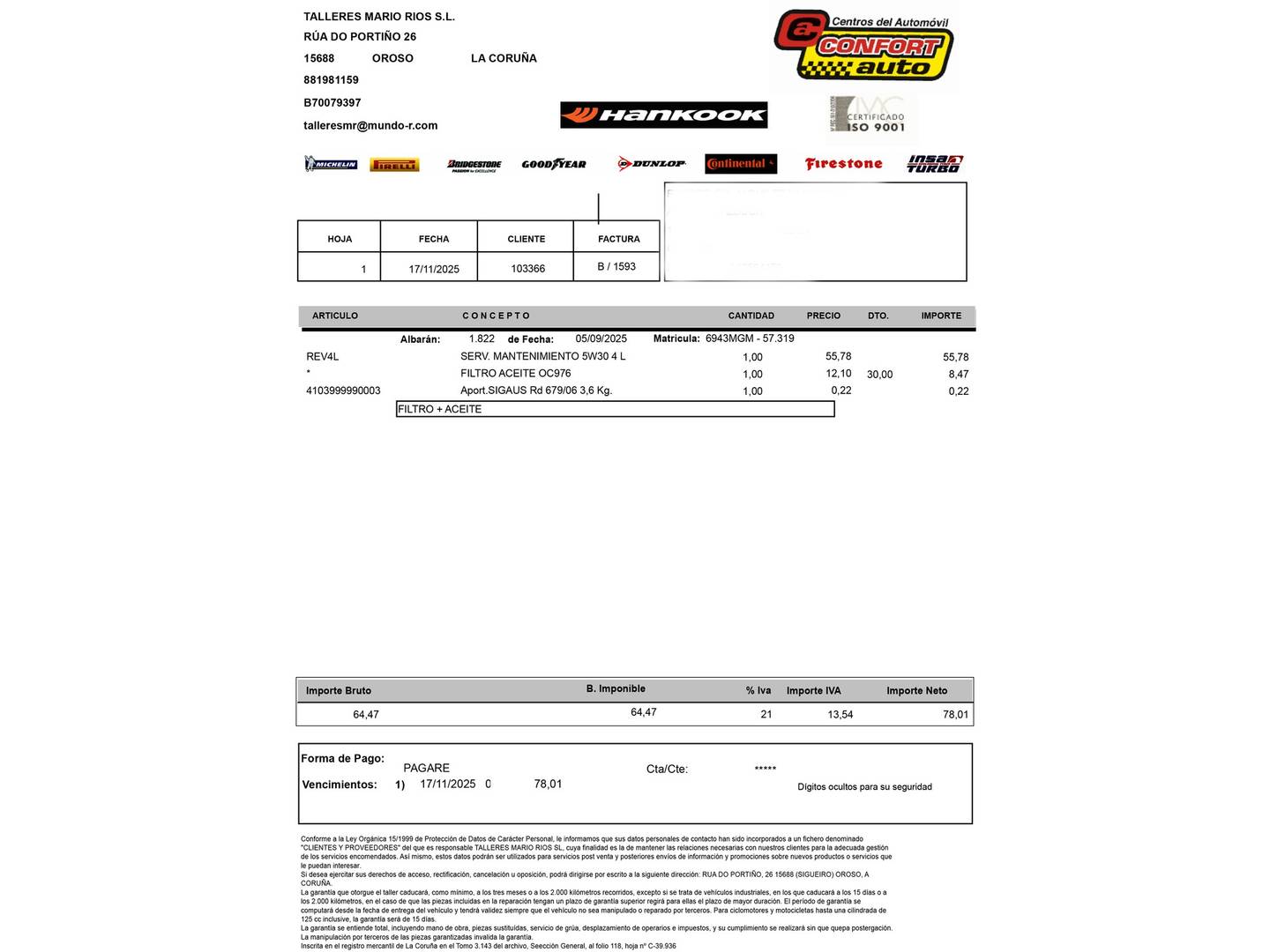 Foto del mantenimiento del Jeep Avenger Jeep Avenger 1.2 G Summit (100 CV)