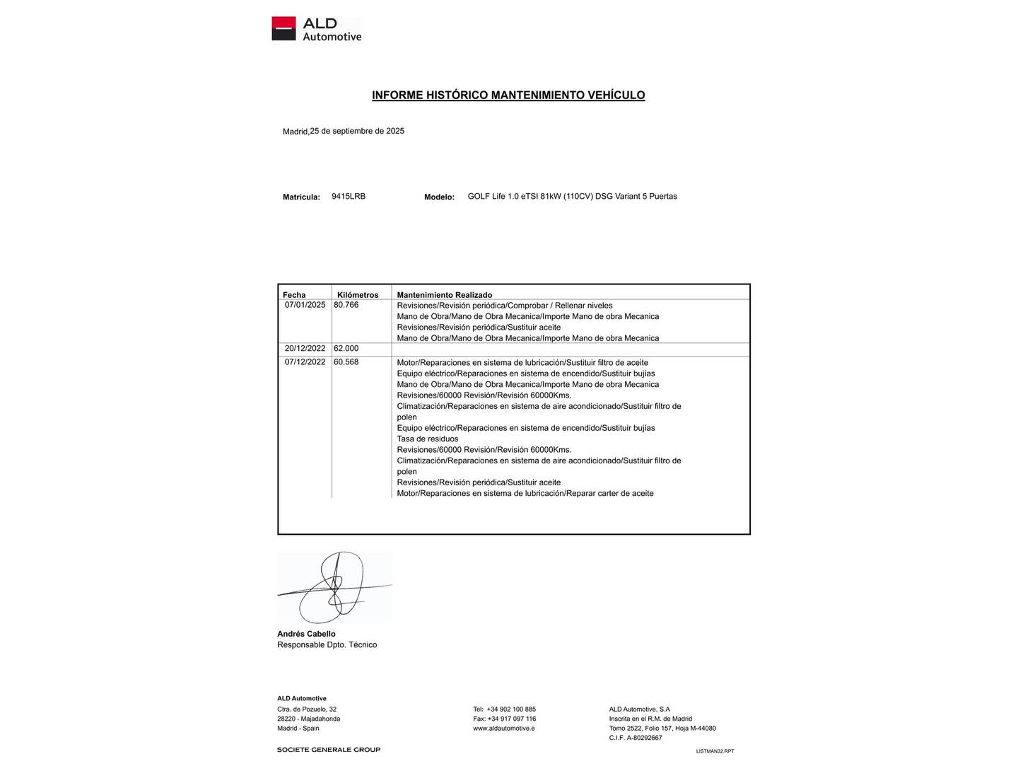 Foto Volkswagen Golf Volkswagen Golf Variant Life 1.0 eTSI (110 CV) DSG