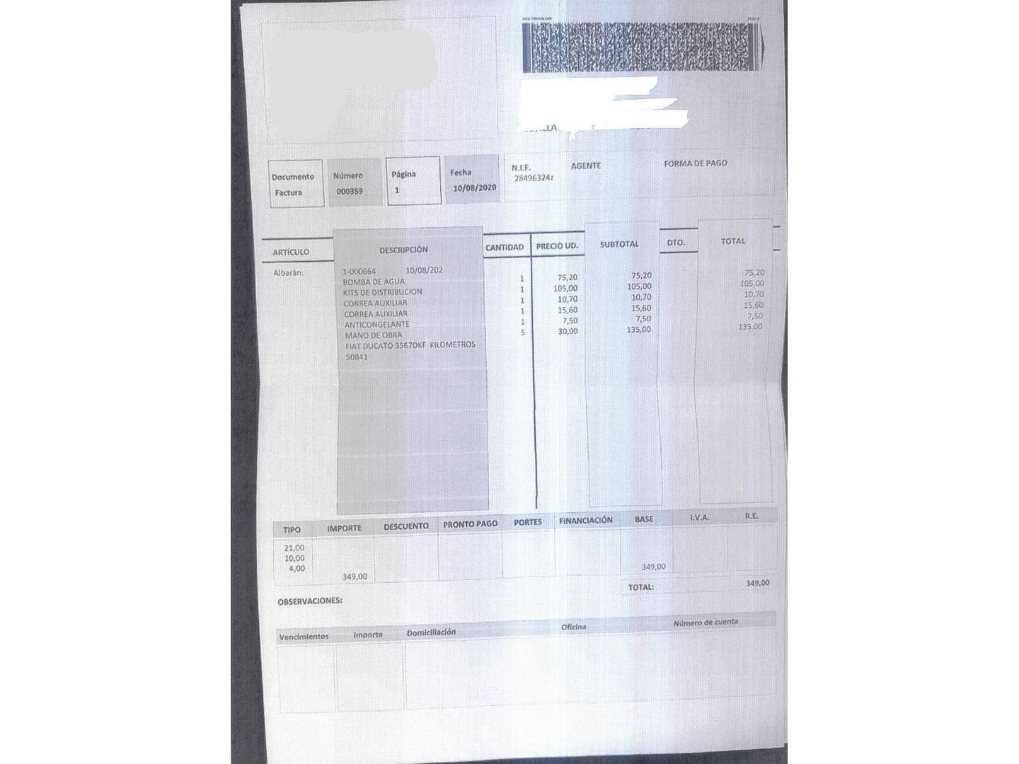 Foto del mantenimiento del Benimar ANTHUS Benimar ANTHUS 5000LF (110 CV) 4 Plazas