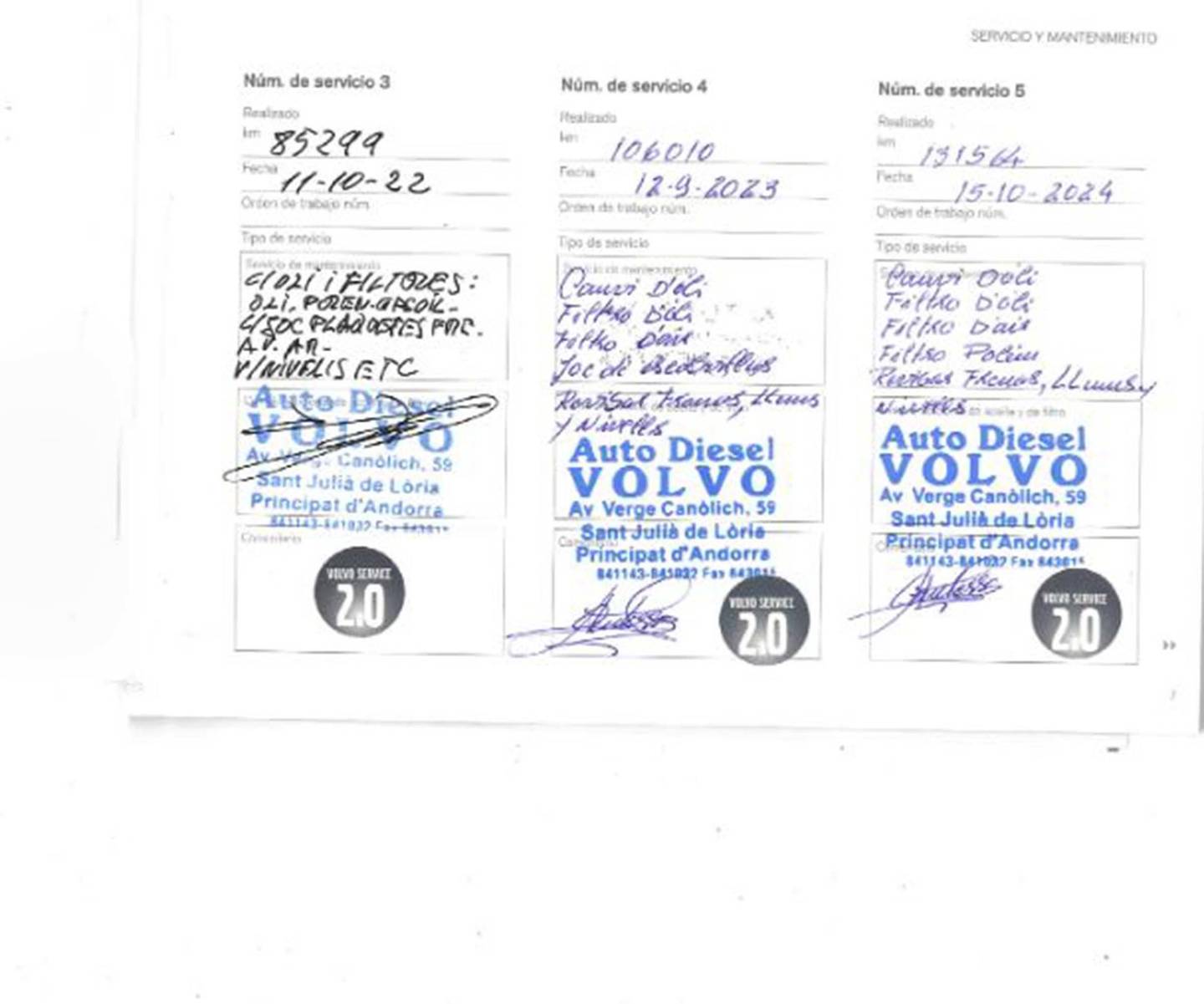 Foto del mantenimiento del Volvo XC90 Volvo XC90 D5 R-Design AWD Auto 7 Plazas  (235 CV)