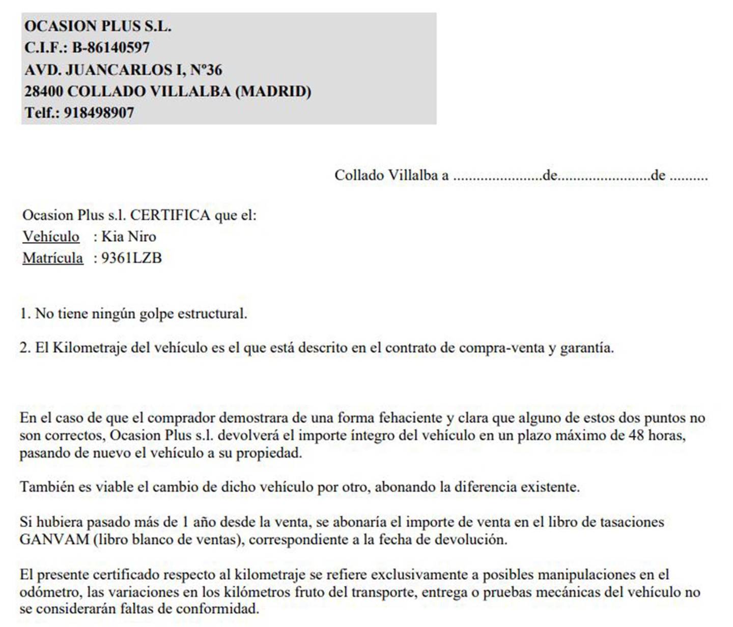 Foto KIA Niro Kia Niro 1.6 GDi HEV Híbrido Emotion (141 CV)