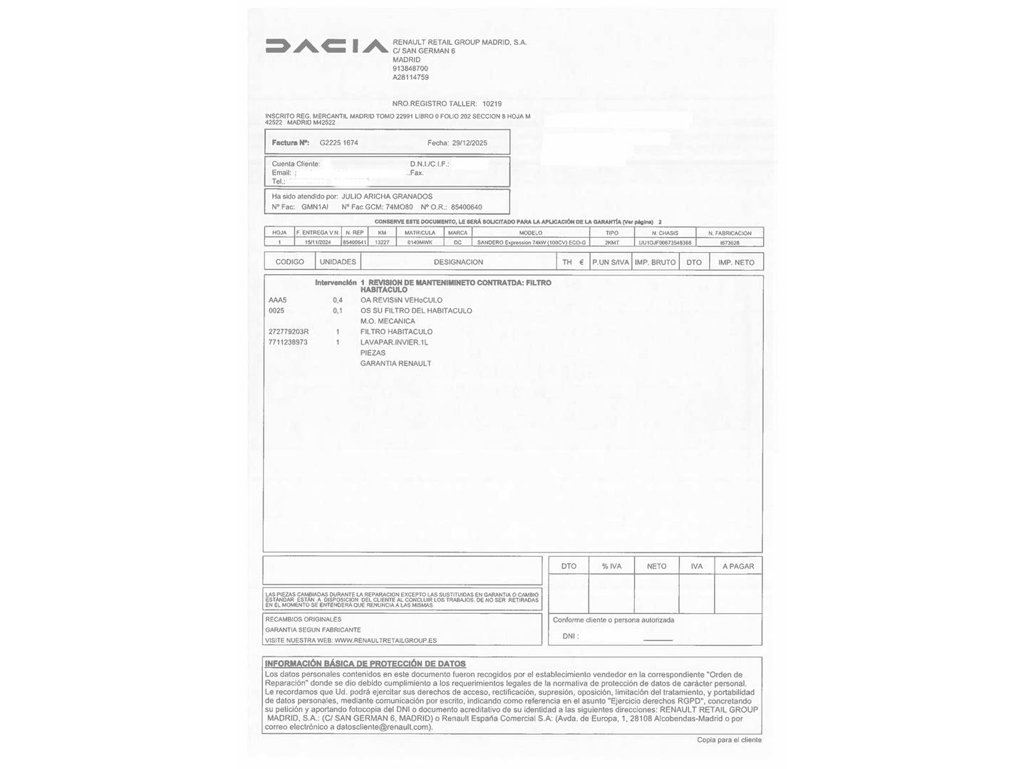 Foto Dacia Sandero Dacia Sandero Expression ECO-G (100 CV)