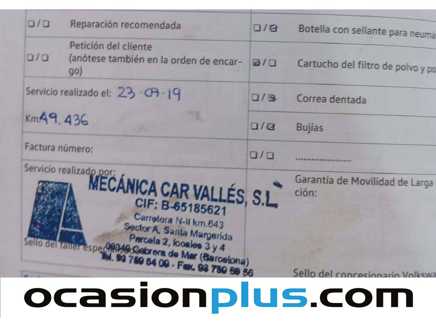 Foto del mantenimiento del Volkswagen Polo Volkswagen Polo Edition 1.4 TDI BMT (75 CV)