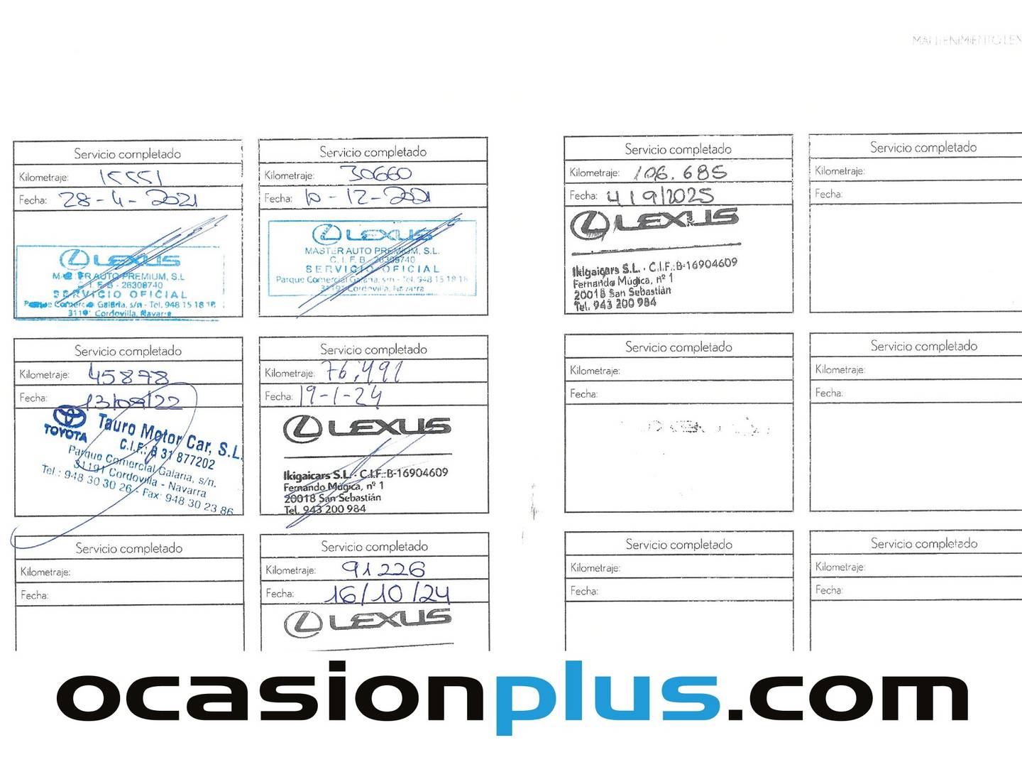 Foto del mantenimiento del Lexus NX Lexus NX NX 300h Executive Navigation 4WD (197 CV)