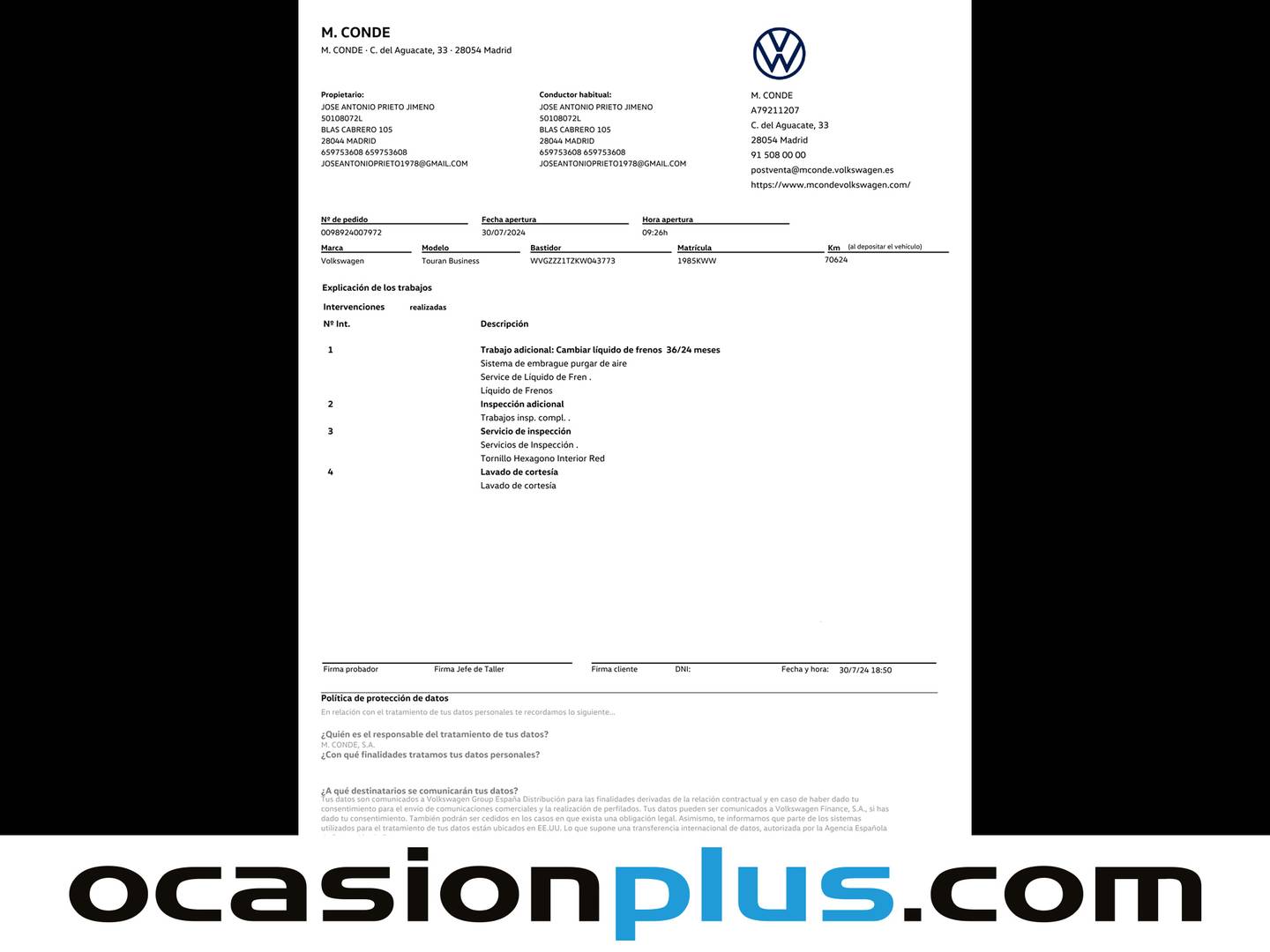 Foto Volkswagen Touran Volkswagen Touran 1.0 TSI Business  (116 CV)