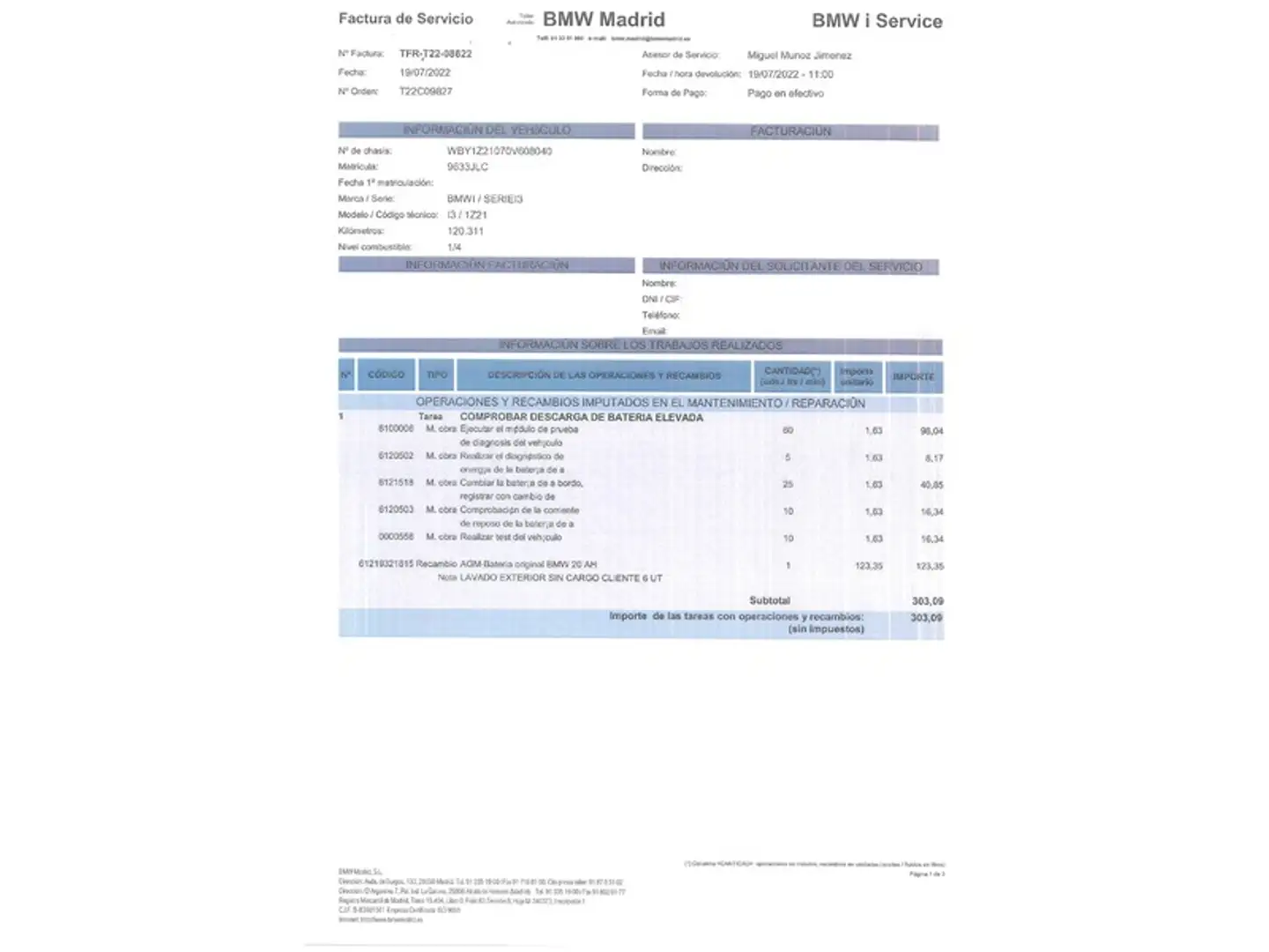 Foto BMW i3 BMW i3 60Ah (170 CV)