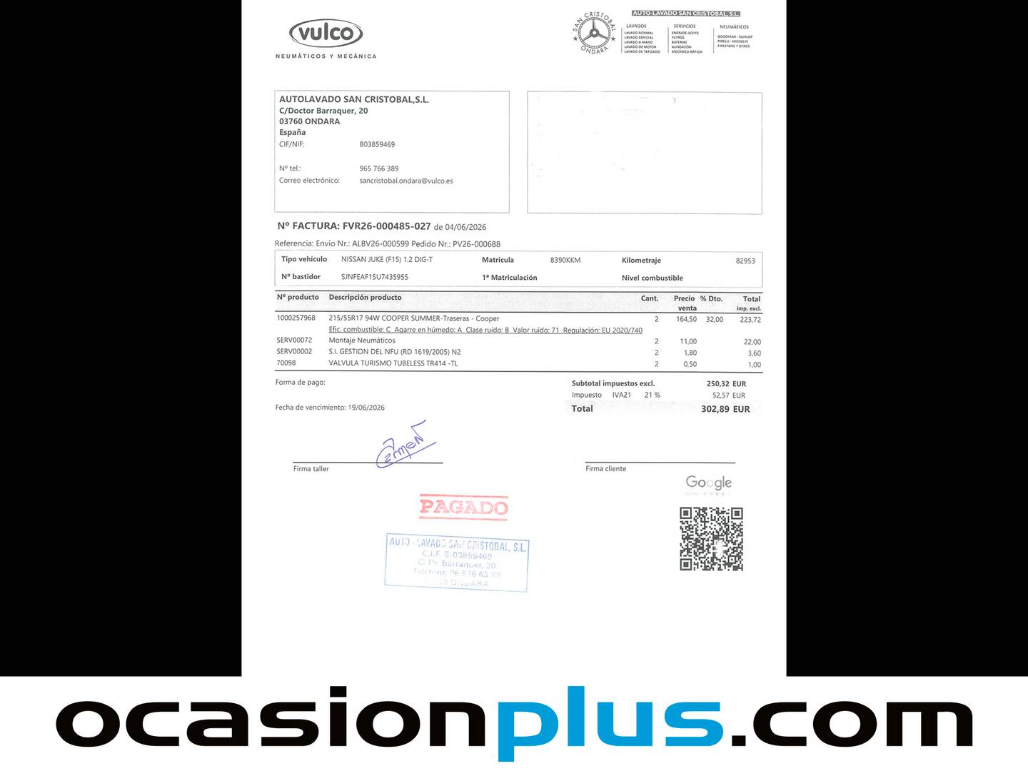 Foto del mantenimiento del Nissan JUKE Nissan Juke DIG-T Acenta (115 CV)