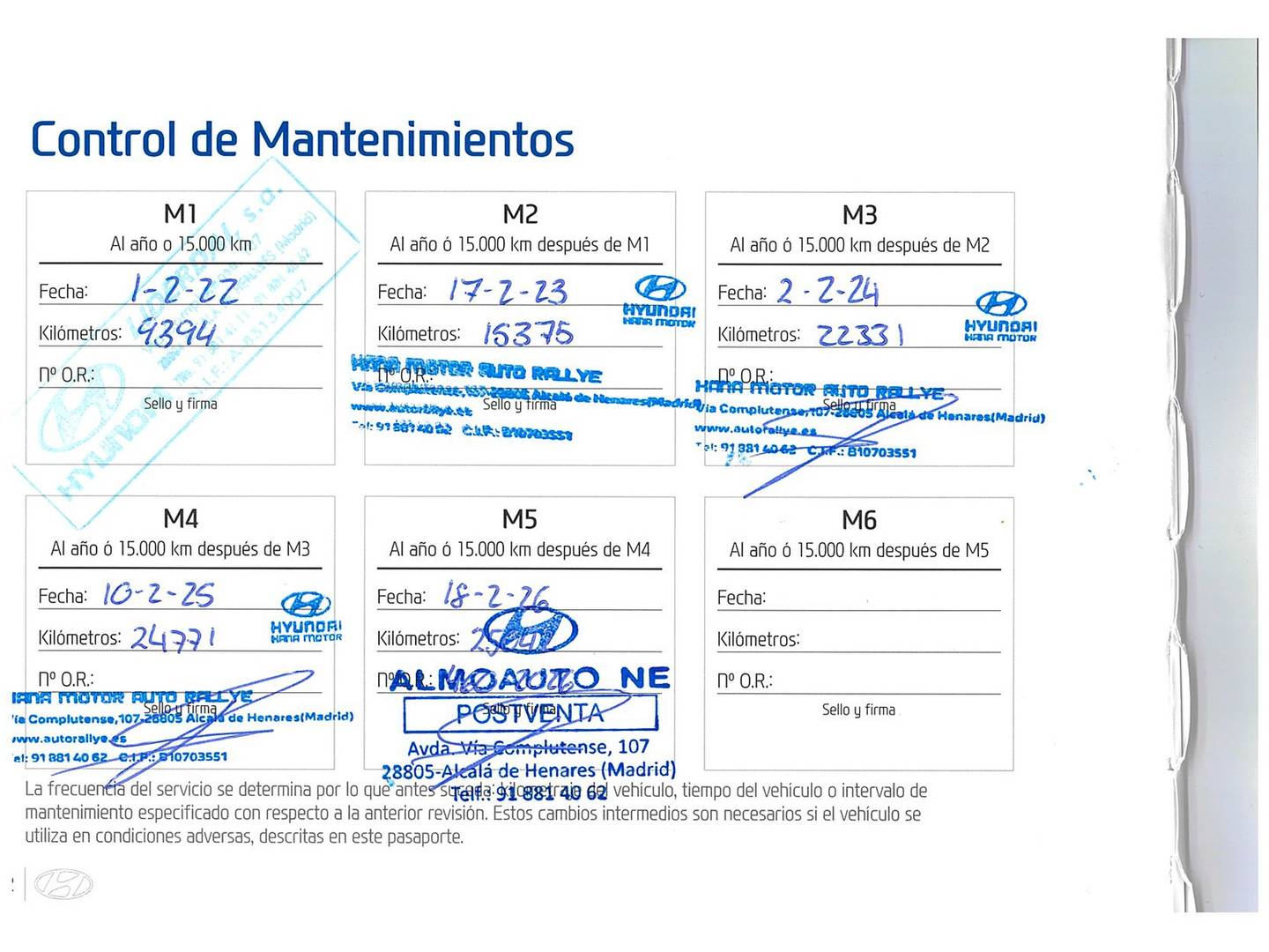 Foto del mantenimiento del Hyundai Tucson Hyundai Tucson 1.6 TGDI HEV Tecno Auto 2C (230 CV)