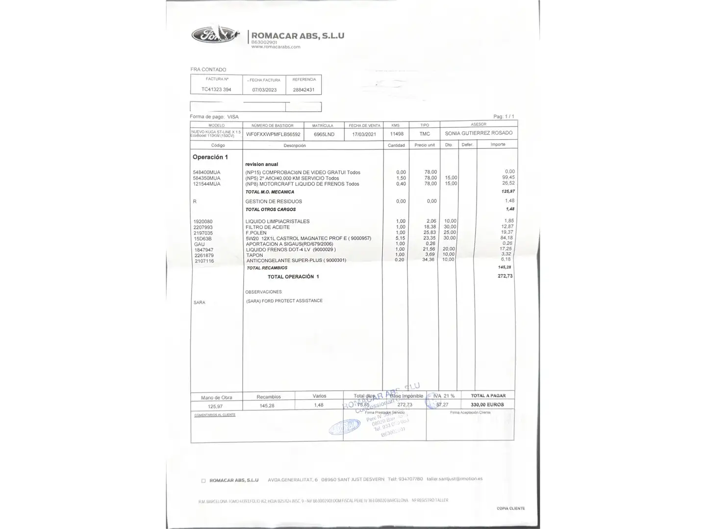 Foto Ford Kuga Ford Kuga 1.5 EcoBoost ST-Line X 4x2 (150 CV)