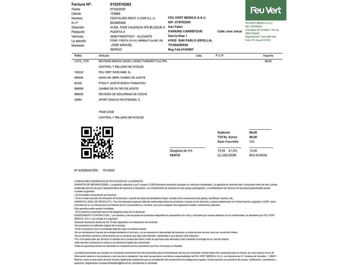 Foto del mantenimiento del Peugeot 208 Peugeot 208 PureTech 100 GT (100 CV)