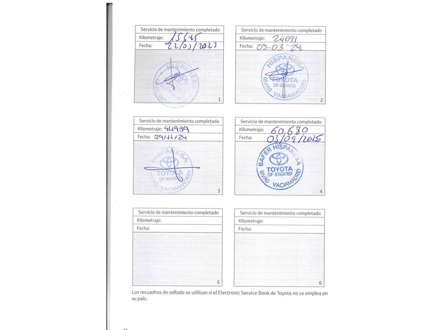 Foto del mantenimiento del Toyota Yaris Cross Toyota Yaris Cross 120H Active Tech Pack Confort (116 CV)