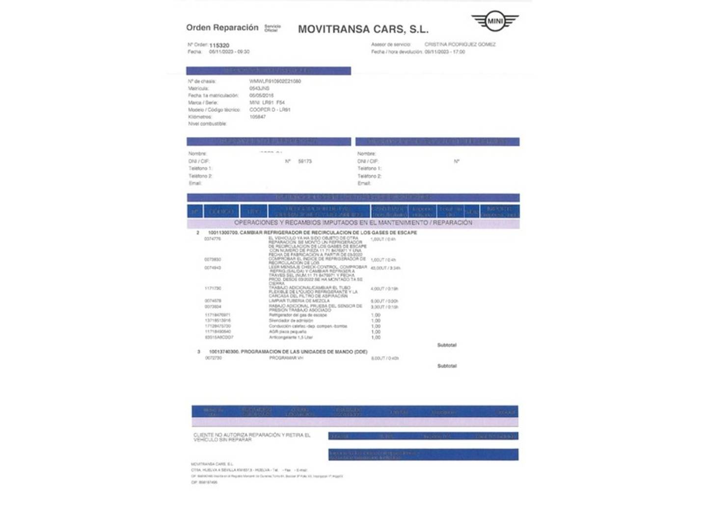 Foto Mini CLUBMAN MINI MINI Clubman Cooper D (150 CV)