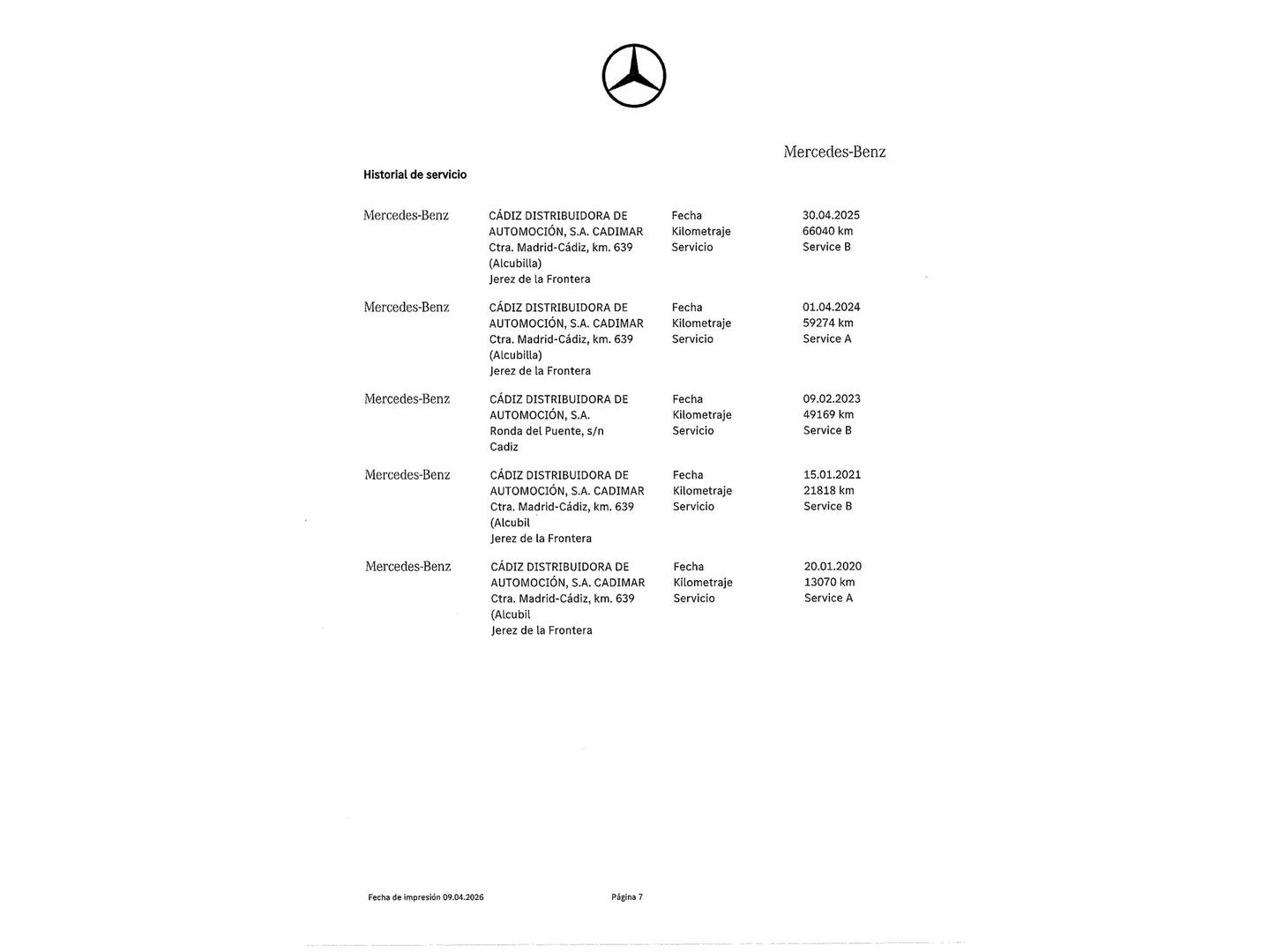 Foto del mantenimiento del Mercedes Clase A Mercedes Clase A 180 (136 CV) Pack AMG