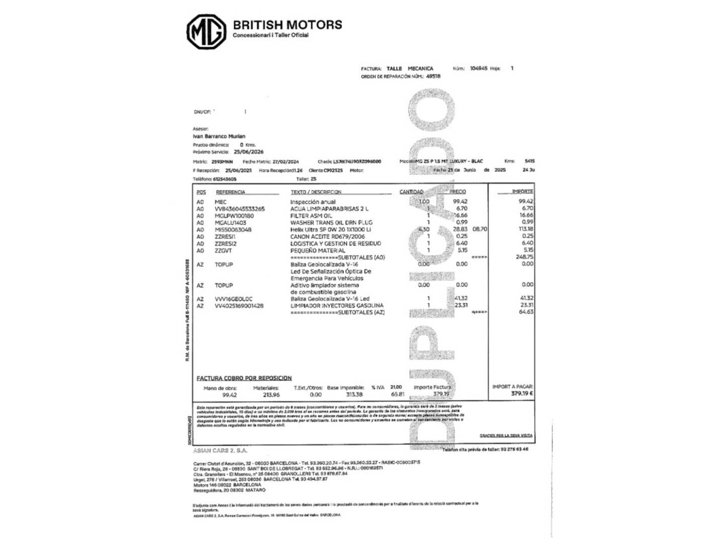 Foto MG ZS MG ZS 1.5 Luxury (106 CV)