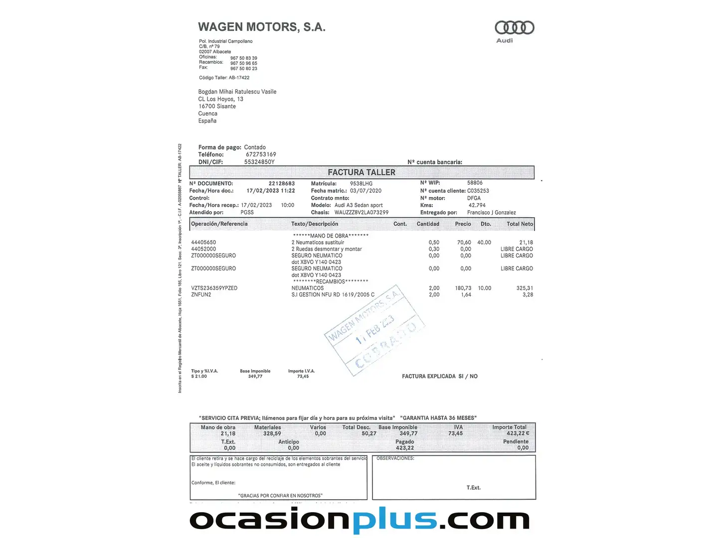 Foto Audi A3 Audi A3 Sedan S line 35 TDI (150 CV) S tronic