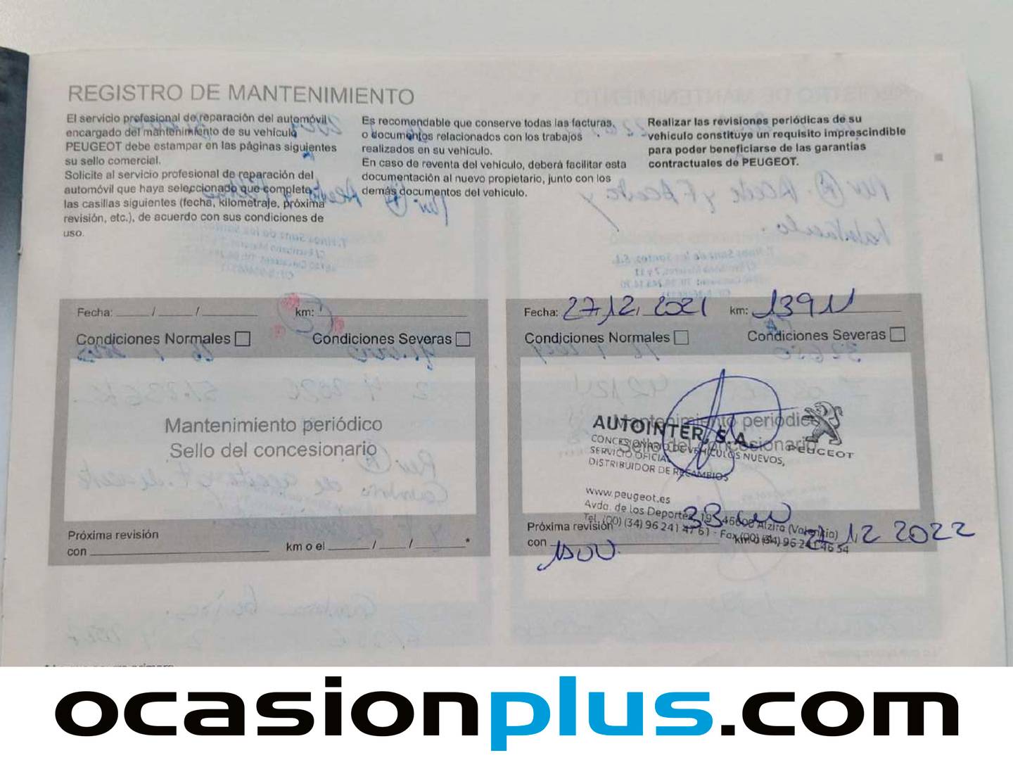 Foto del mantenimiento del Peugeot 2008 Peugeot 2008 PureTech 130 S&S Allure (130 CV)