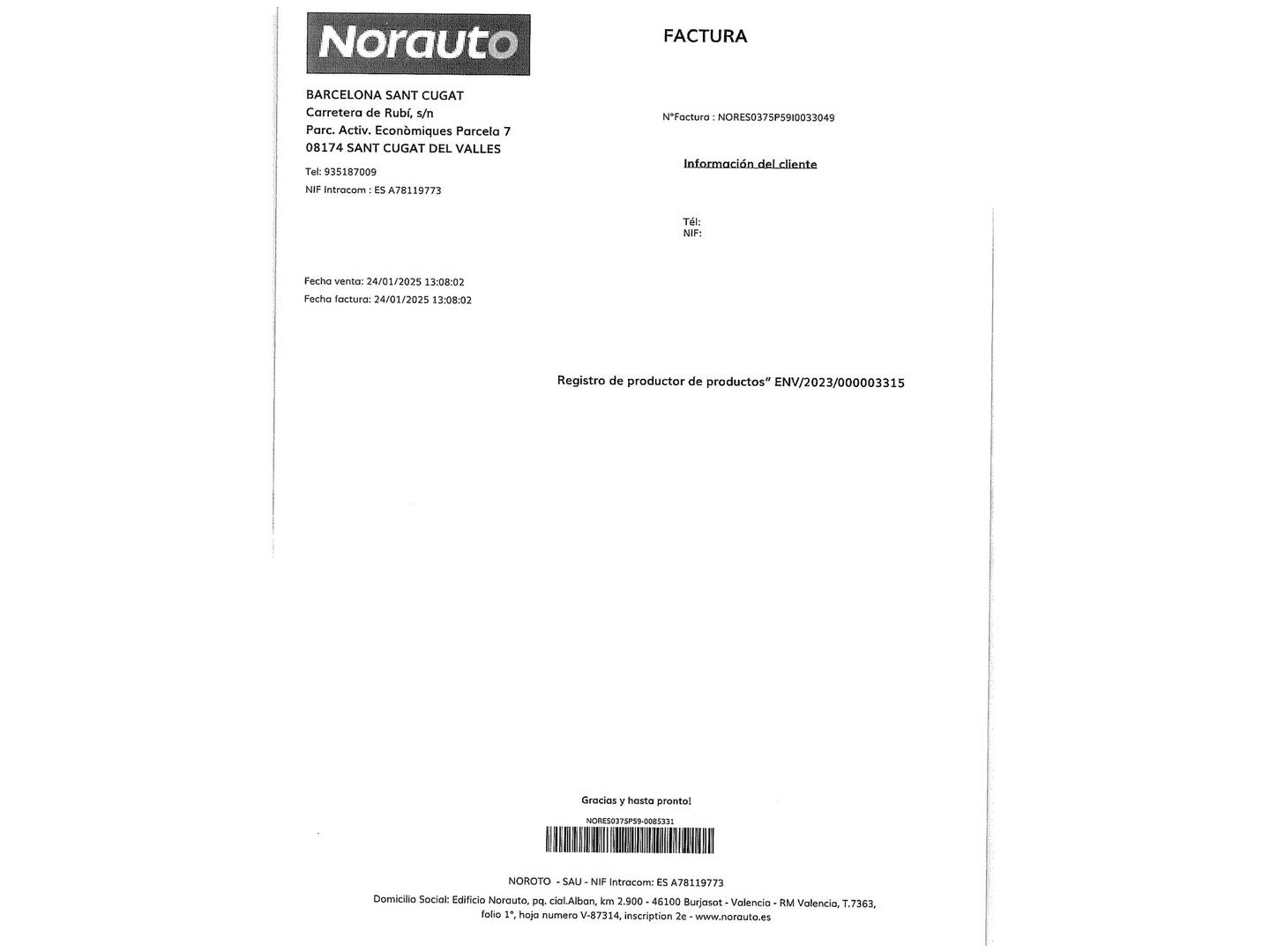 Foto del mantenimiento del Nissan QASHQAI Nissan Qashqai DIG-T 160 N-Connecta 4x2 DCT (160 CV)