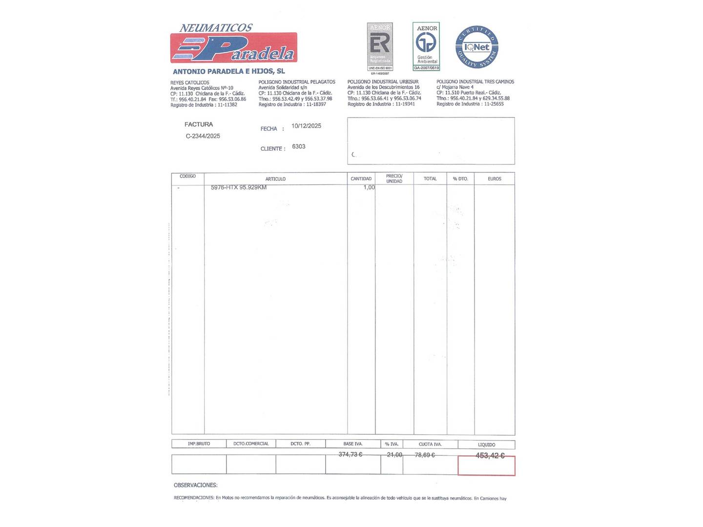 Foto del mantenimiento del KIA Carens KIA Carens 1.7 CRDi VGT Drive 5pl (115 CV) 7 Plazas