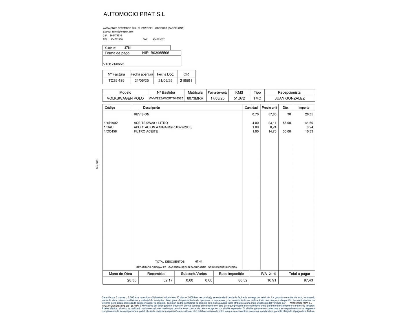 Volkswagen Polo Volkswagen Polo Life 1.0 TSI (95 CV) manual