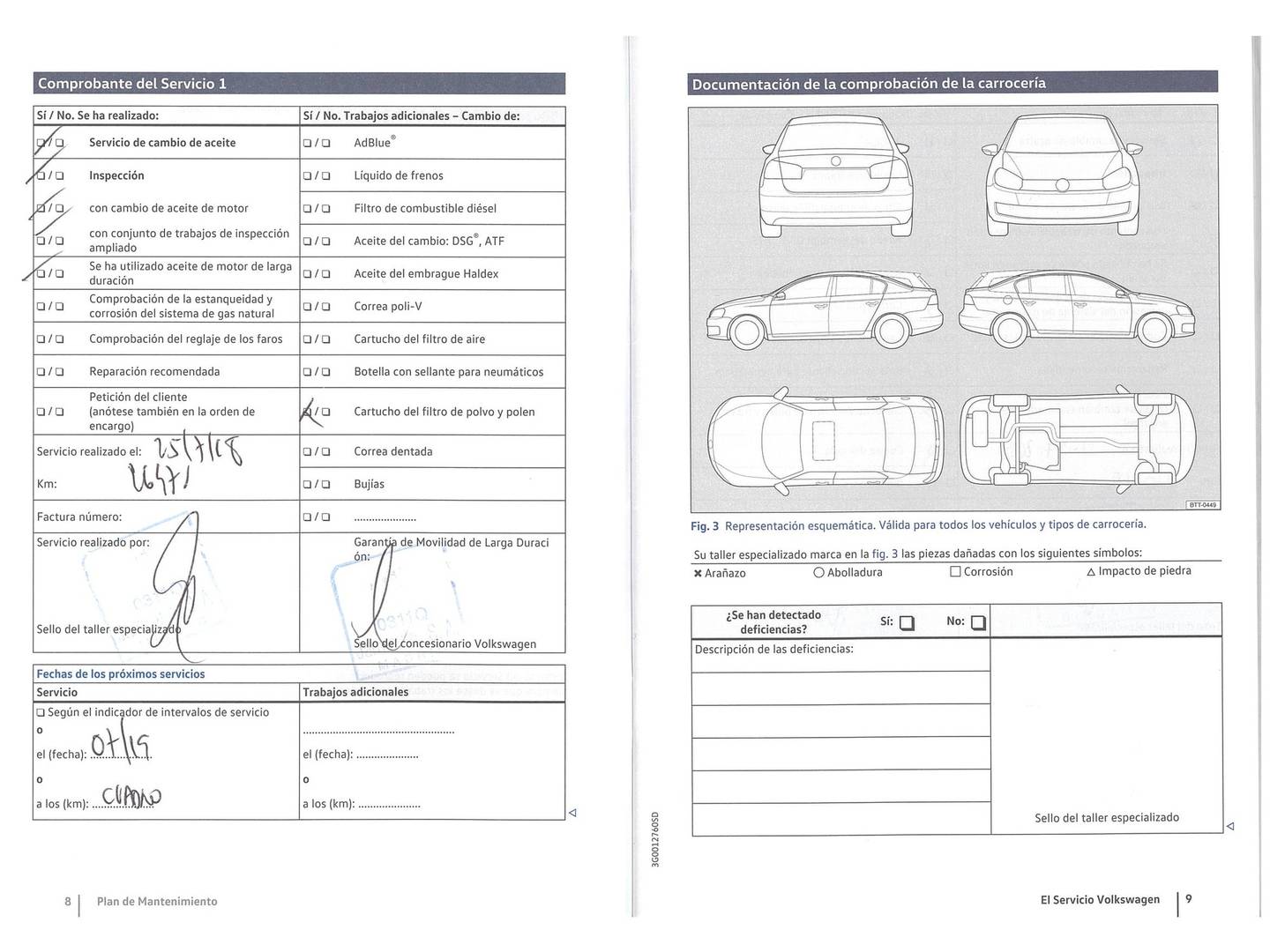 Foto del mantenimiento del Volkswagen Passat Volkswagen Passat 1.4 TSI BMT ACT (150 CV)