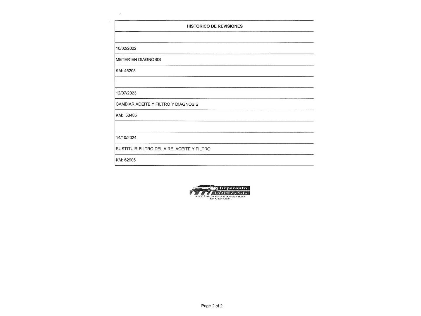 Foto del mantenimiento del Nissan X-TRAIL Nissan X-Trail 1.6 dCi 360 (130 CV) 7 Plazas