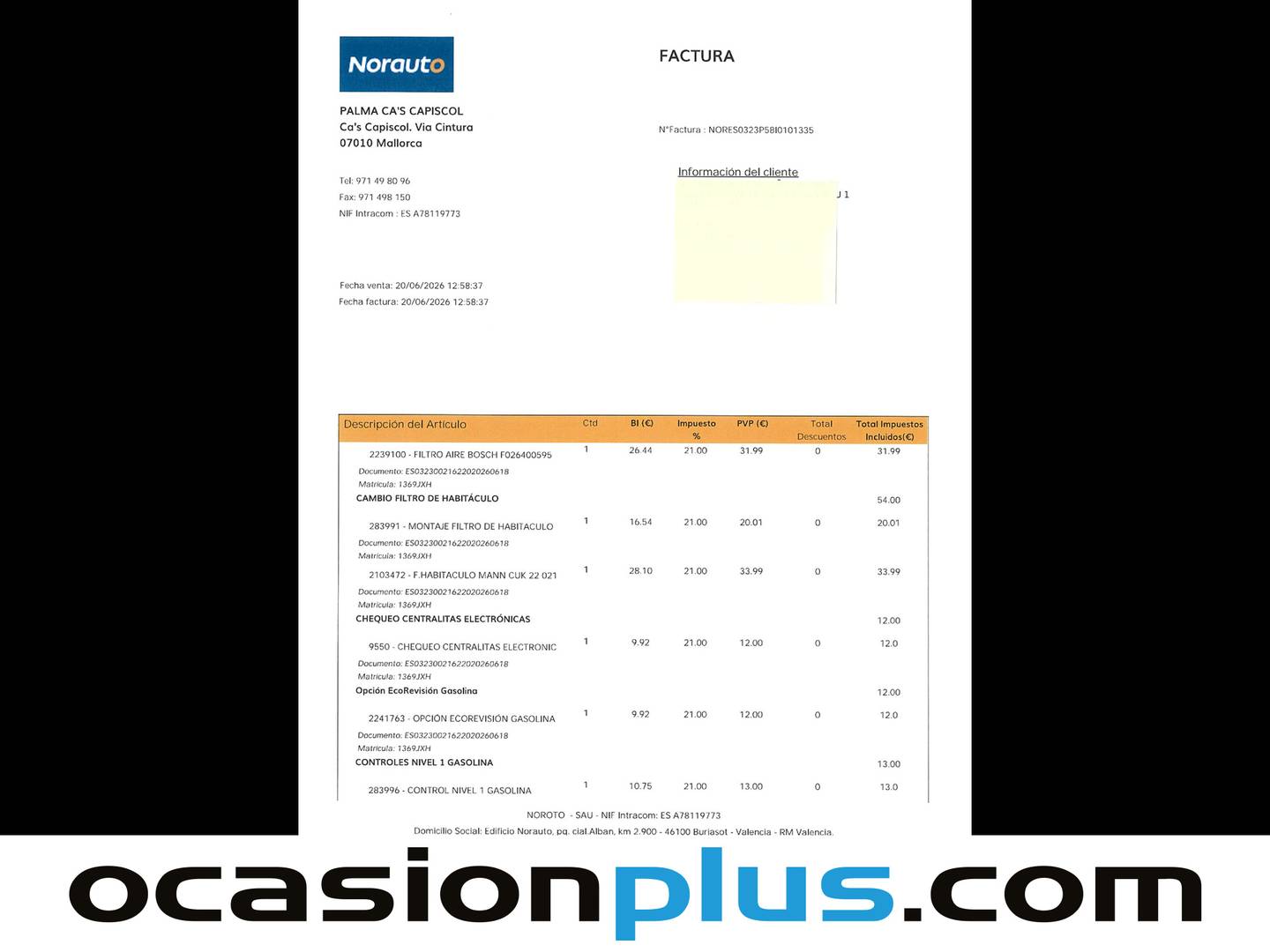 Foto del mantenimiento del Smart forfour Smart ForFour Brabus (109 CV)