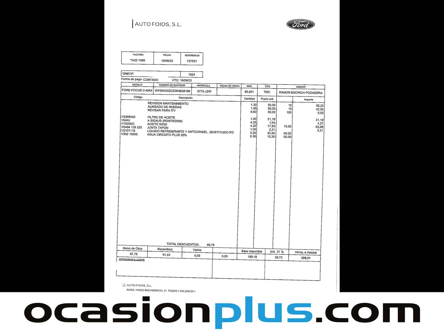 Foto Ford Grand C-Max Ford Grand C-Max 1.0 EcoBoost S&S Titanium (125 CV)