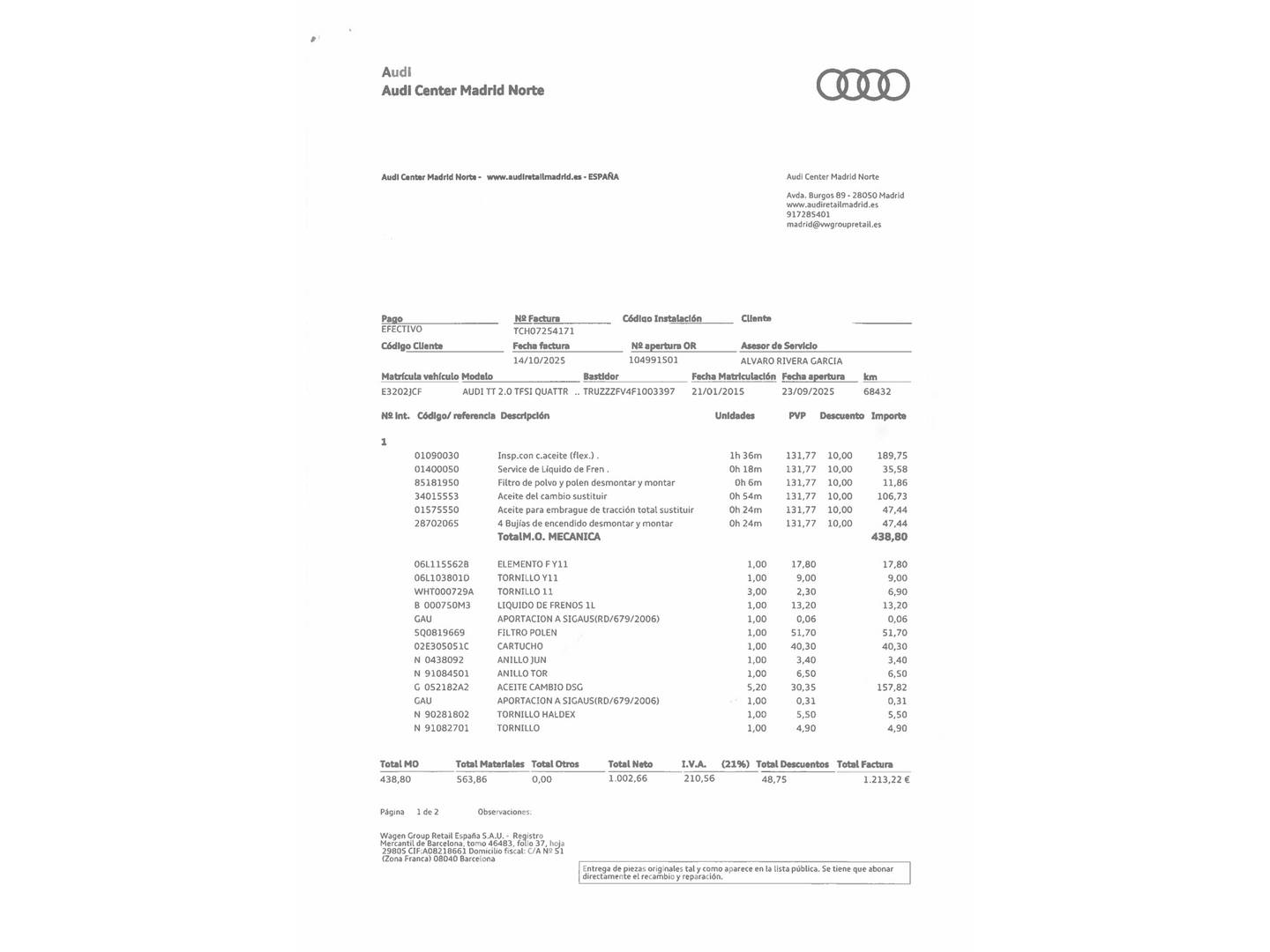 Foto Audi TT Audi TT Coupe 2.0 TFSI quattro (230 CV) S tronic Pack S-Line
