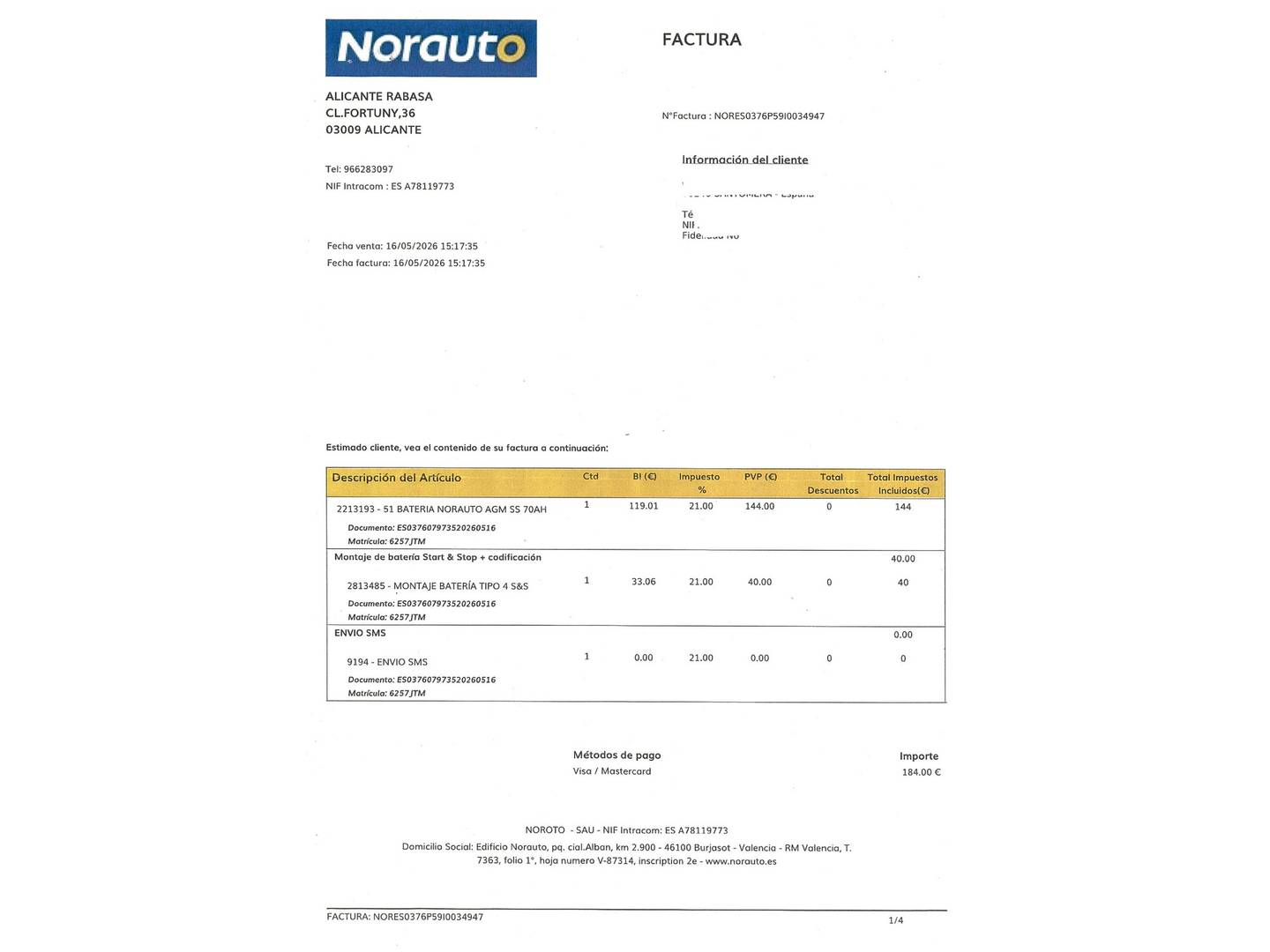 Foto del mantenimiento del Ford Kuga Ford Kuga 2.0 TDCI S&S Business 4x4 (150 CV)