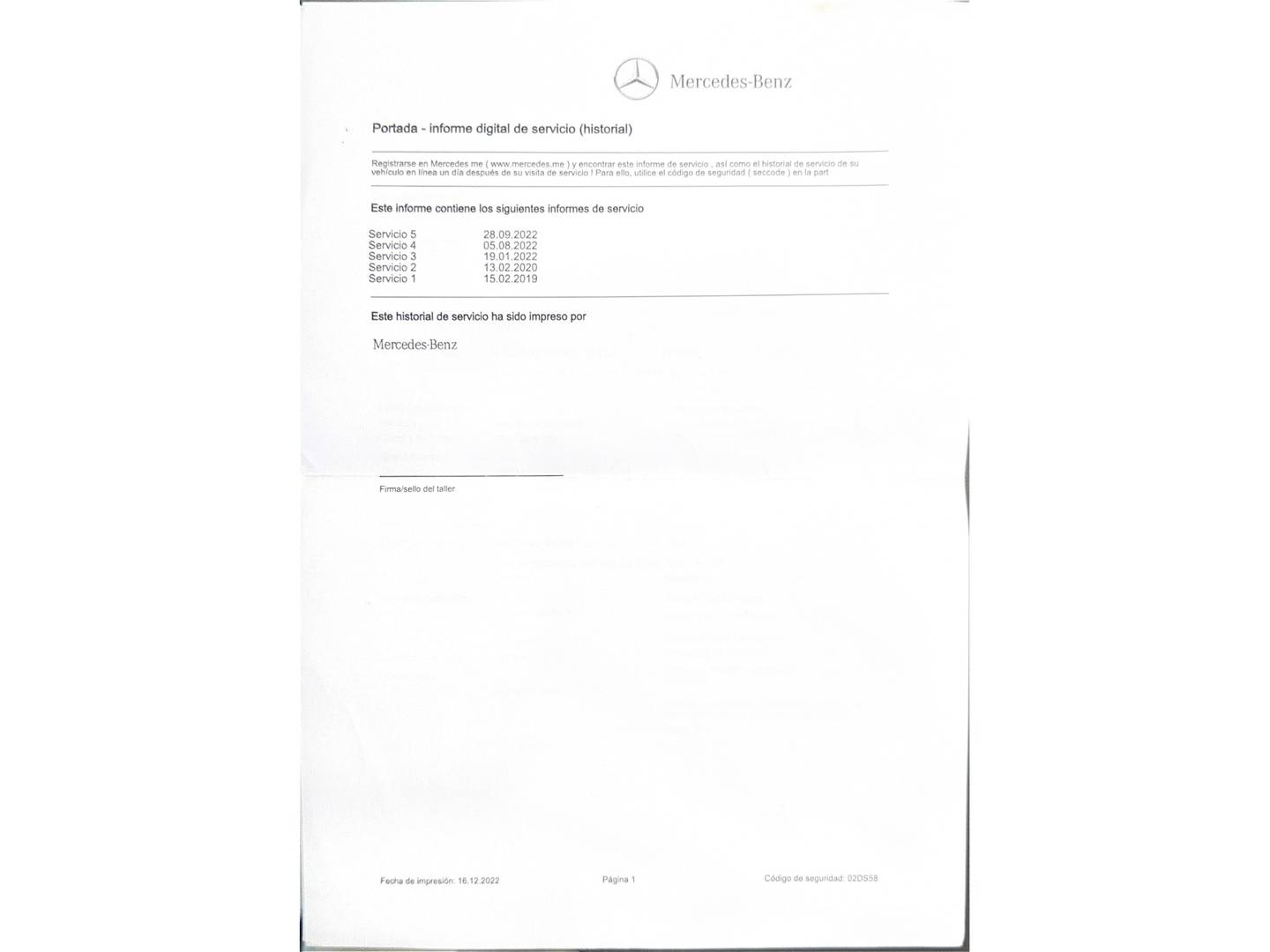 Foto del mantenimiento del Mercedes Clase GLC Mercedes GLC GLC 350 e 4Matic (320 CV)